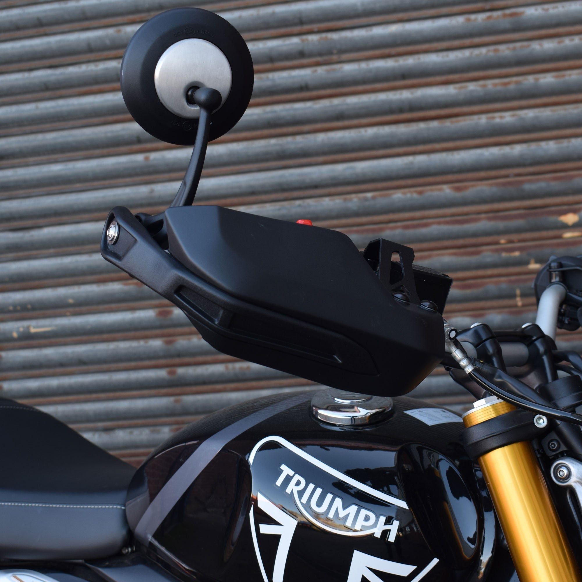 Pyramid Handguards | Matte Black | Triumph Speed 400 2024>Current - Pyramid Motorcycle Accessories