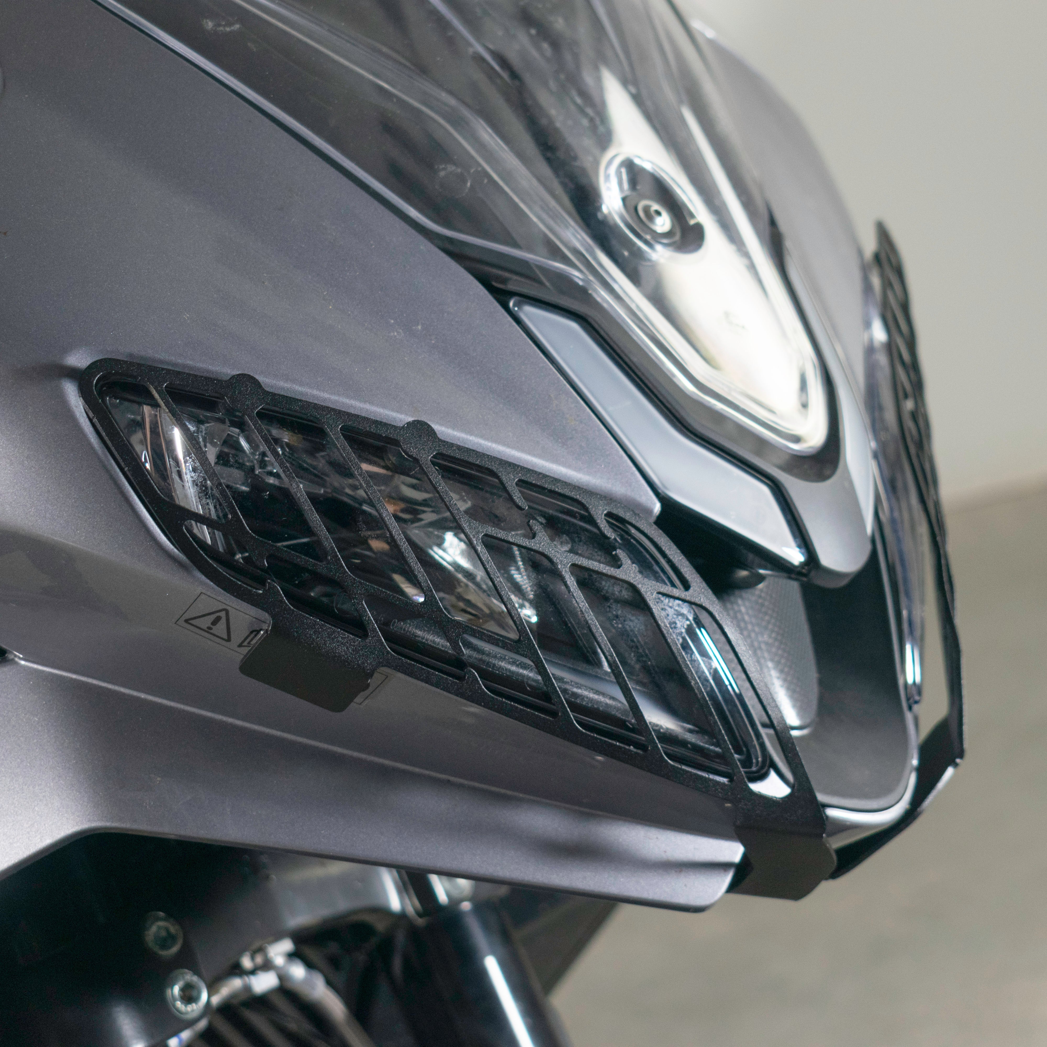 Pyramid Headlight Guards | Matte Black | Yamaha Tracer 9 2025>Current - Pyramid Motorcycle Accessories