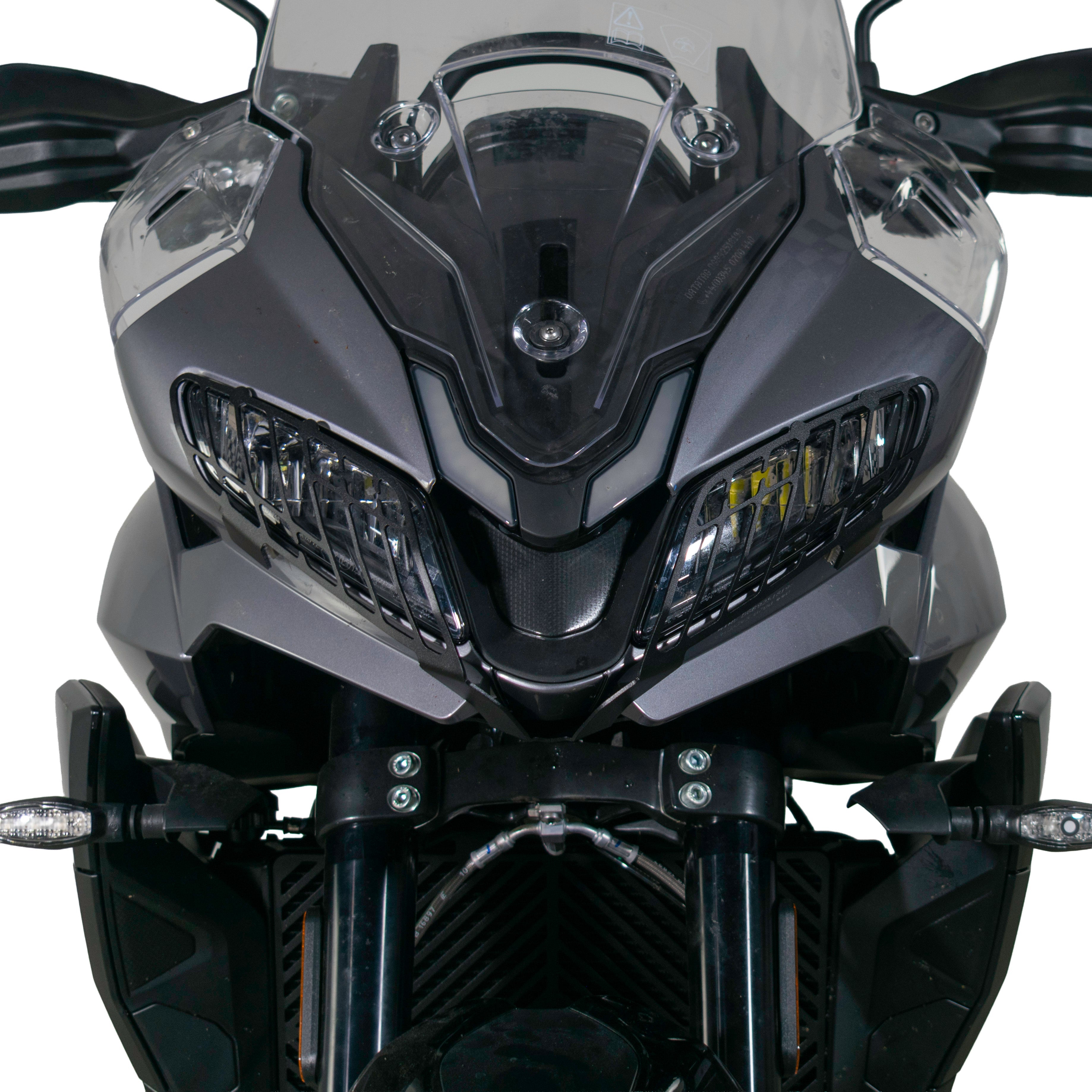 Pyramid Headlight Guards | Matte Black | Yamaha Tracer 9 2025>Current - Pyramid Motorcycle Accessories