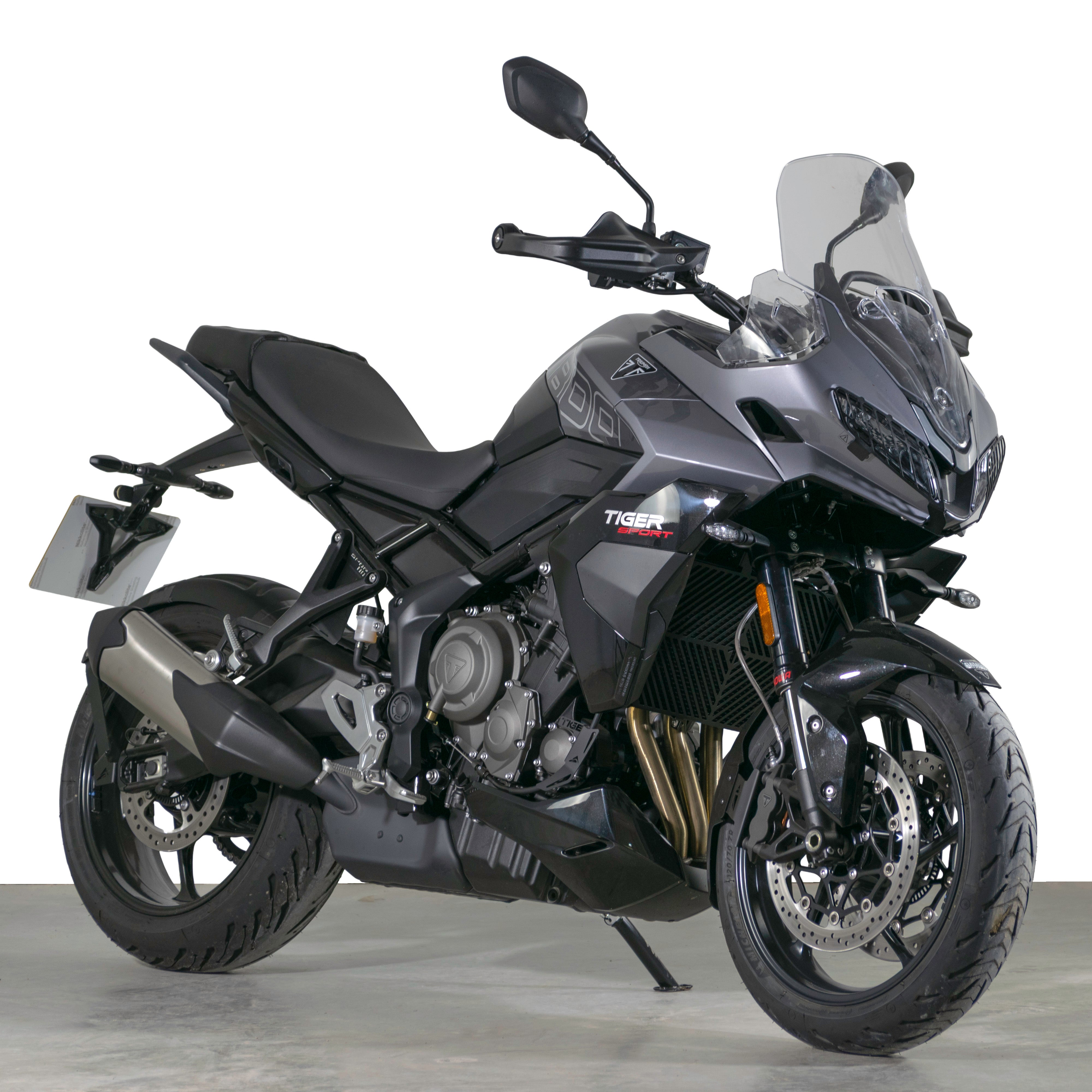 Pyramid Headlight Guards | Matte Black | Yamaha Tracer 9 2025>Current - Pyramid Motorcycle Accessories