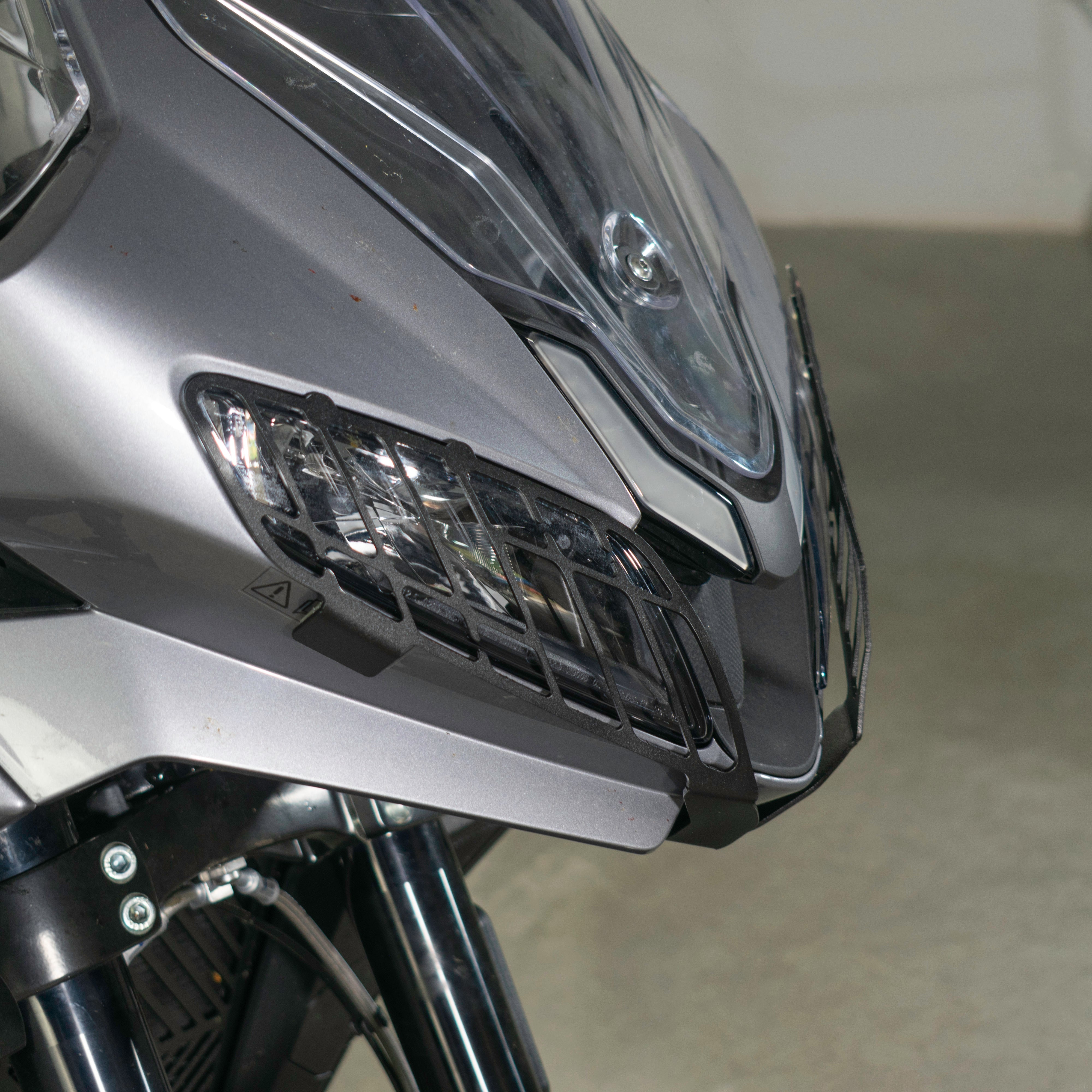Pyramid Headlight Guards | Matte Black | Yamaha Tracer 9 2025>Current - Pyramid Motorcycle Accessories
