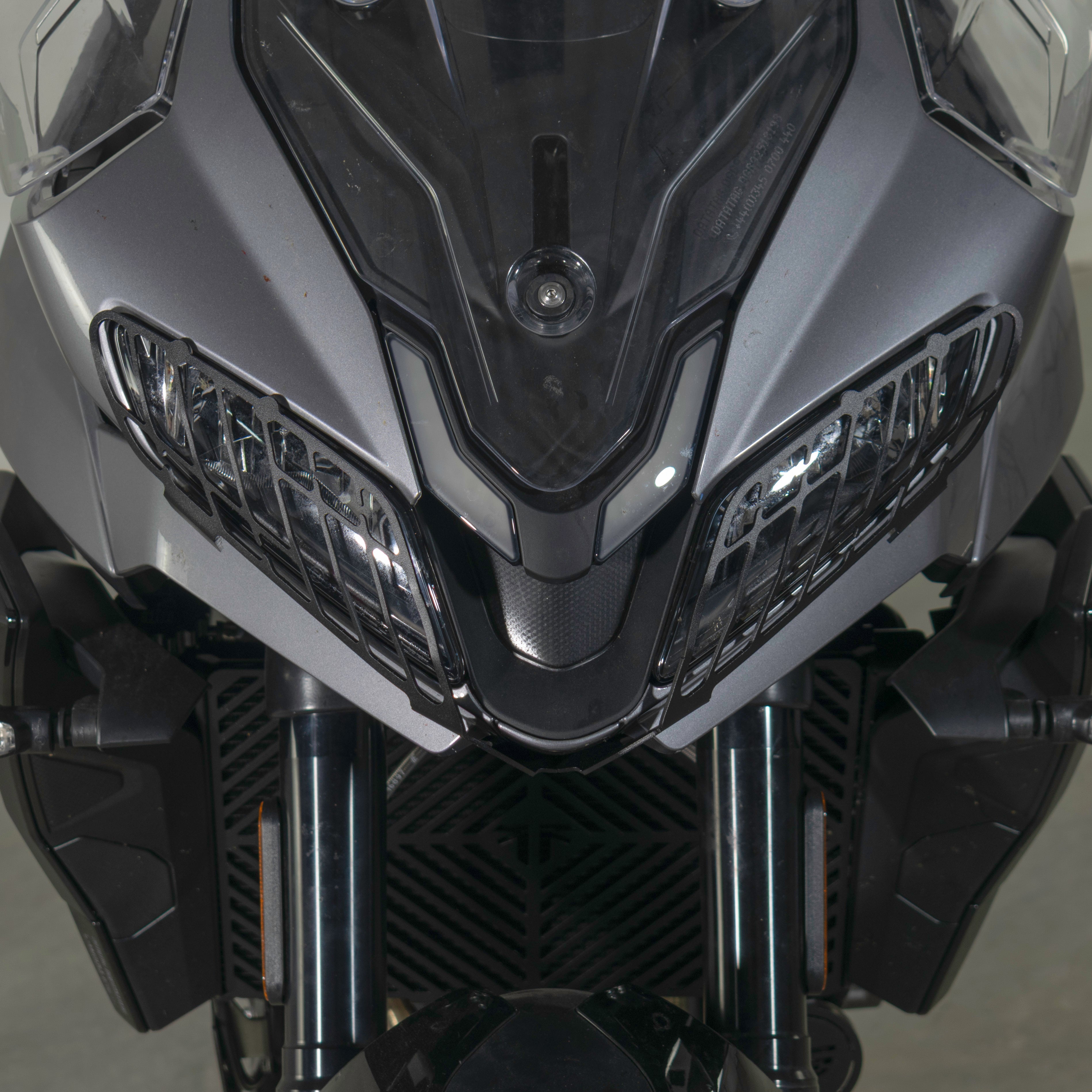 Pyramid Headlight Guards | Matte Black | Yamaha Tracer 9 2025>Current - Pyramid Motorcycle Accessories