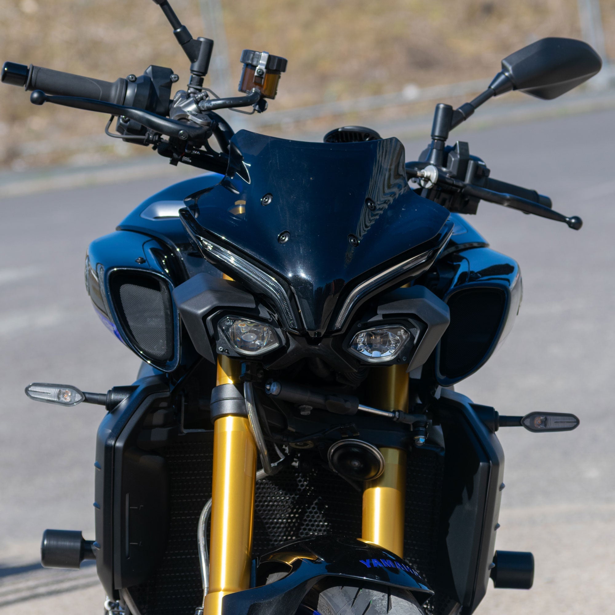 Pyramid Headlight Shrouds | Matte Black | Yamaha MT-10 inc SP 2022>Current - Shop name