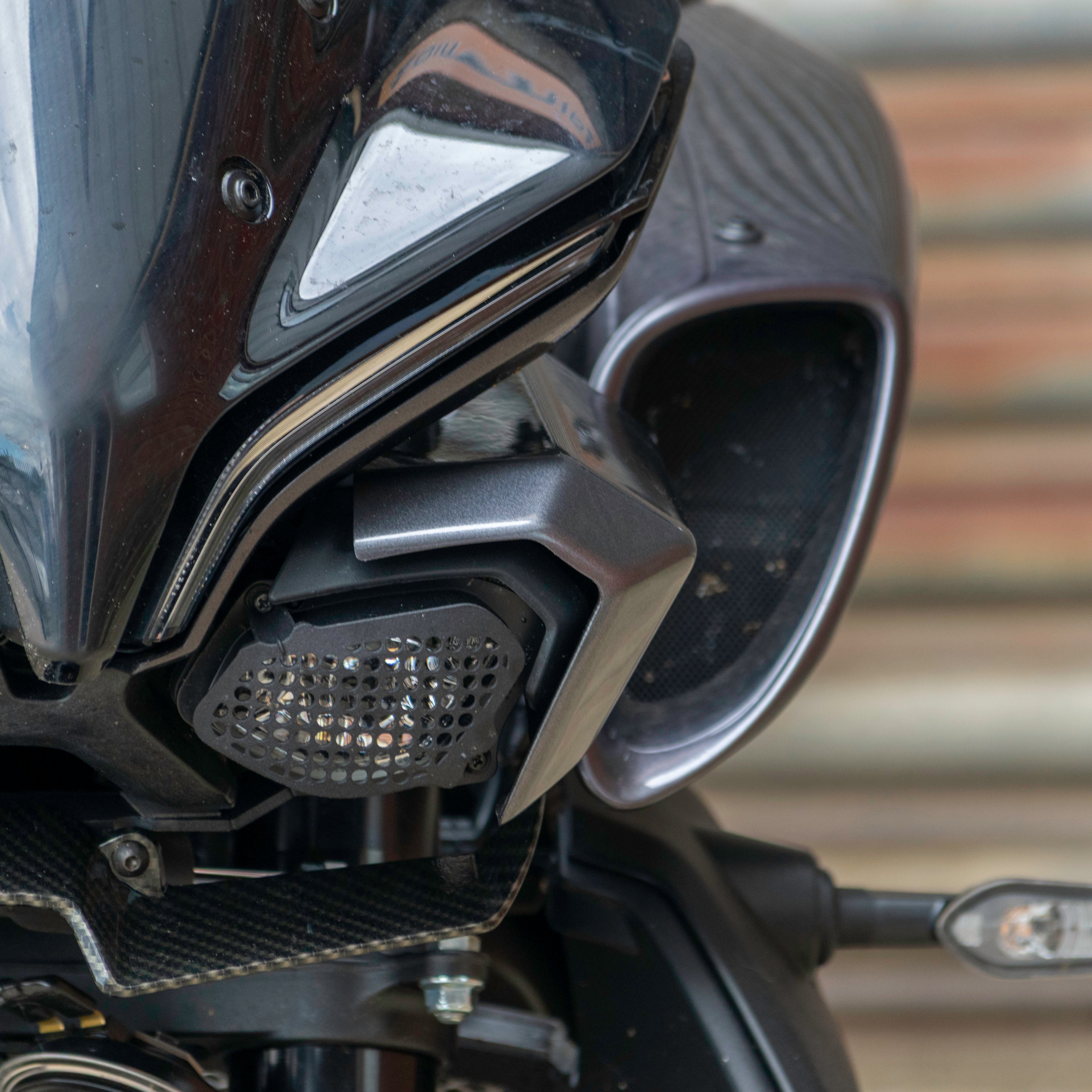 Pyramid Headlight Shrouds | Midnight Cyan | Yamaha MT-10 2024>Current - Shop name