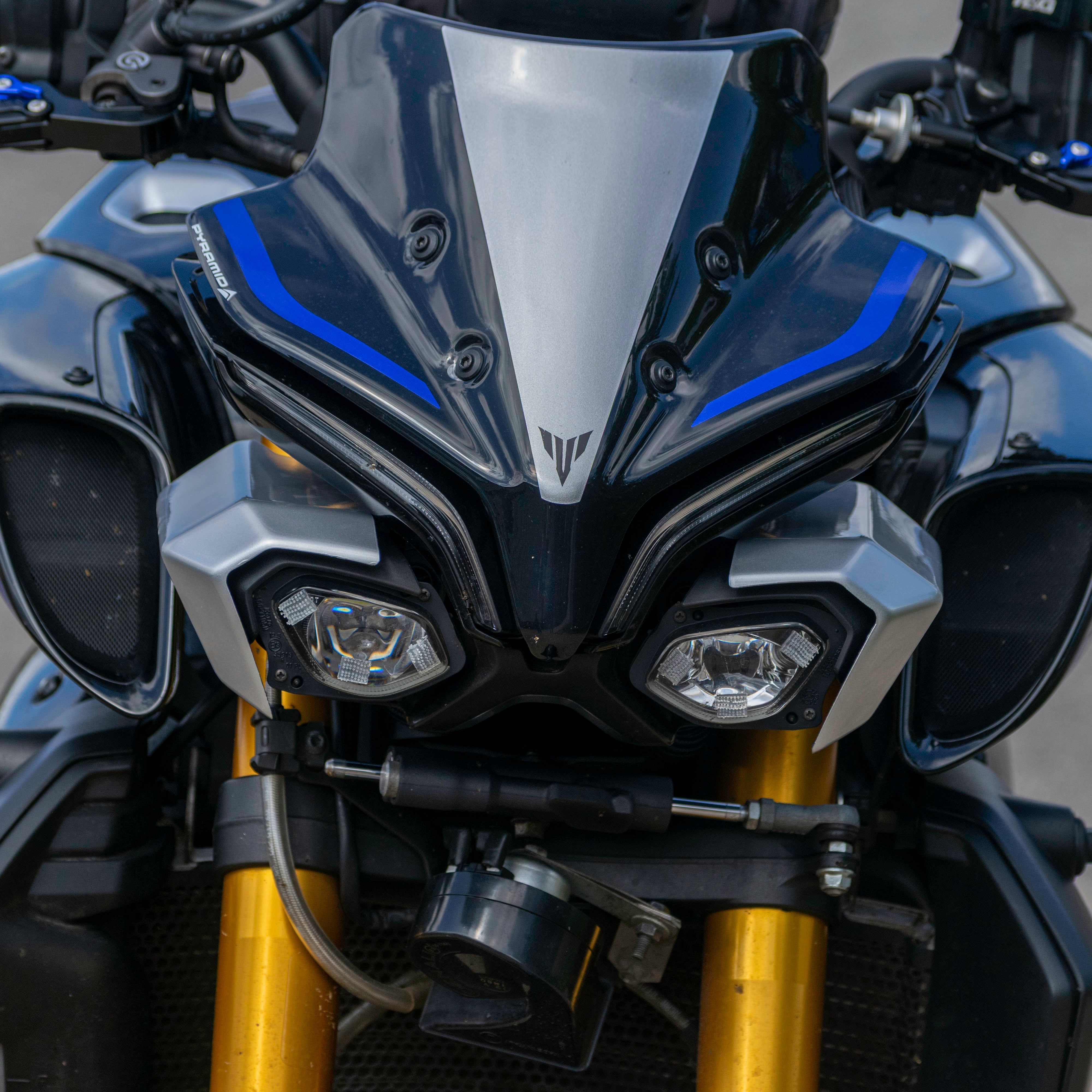 Pyramid Headlight Shrouds | SP Liquid Metal | Yamaha MT-10 2024>Current - Shop name