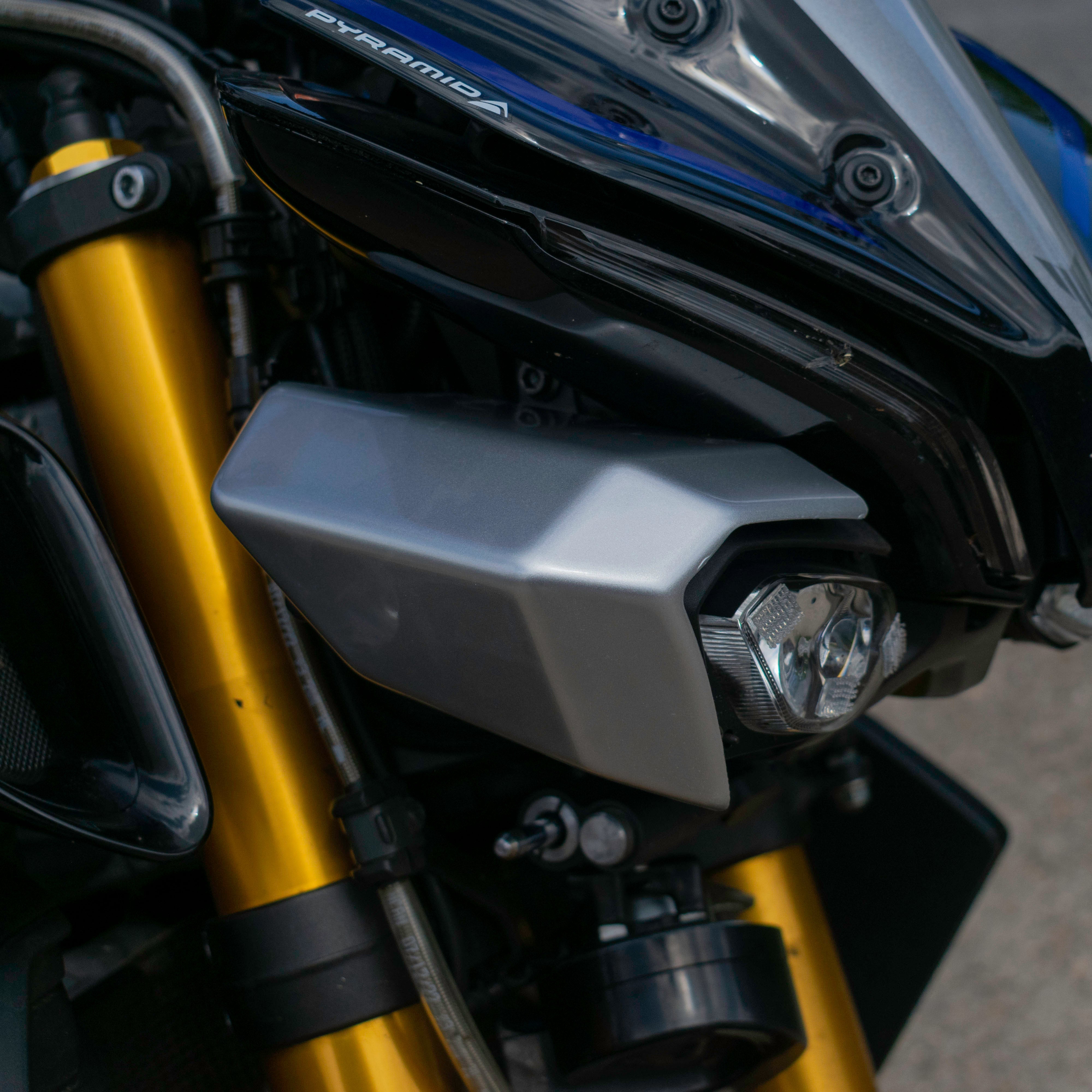 Pyramid Headlight Shrouds | SP Liquid Metal | Yamaha MT-10 2024>Current - Shop name