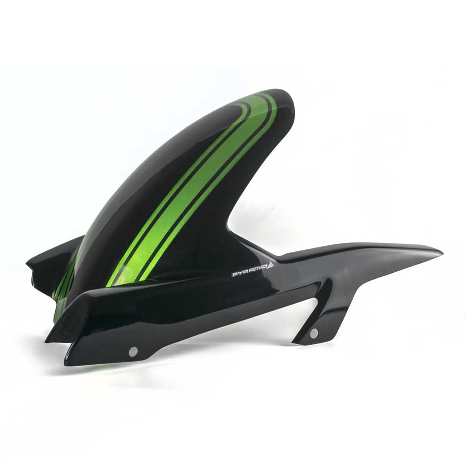 Pyramid Hugger | Diablo Black/Green Scheme | Kawasaki Z 900 RS 2025>Current - Pyramid Motorcycle Accessories