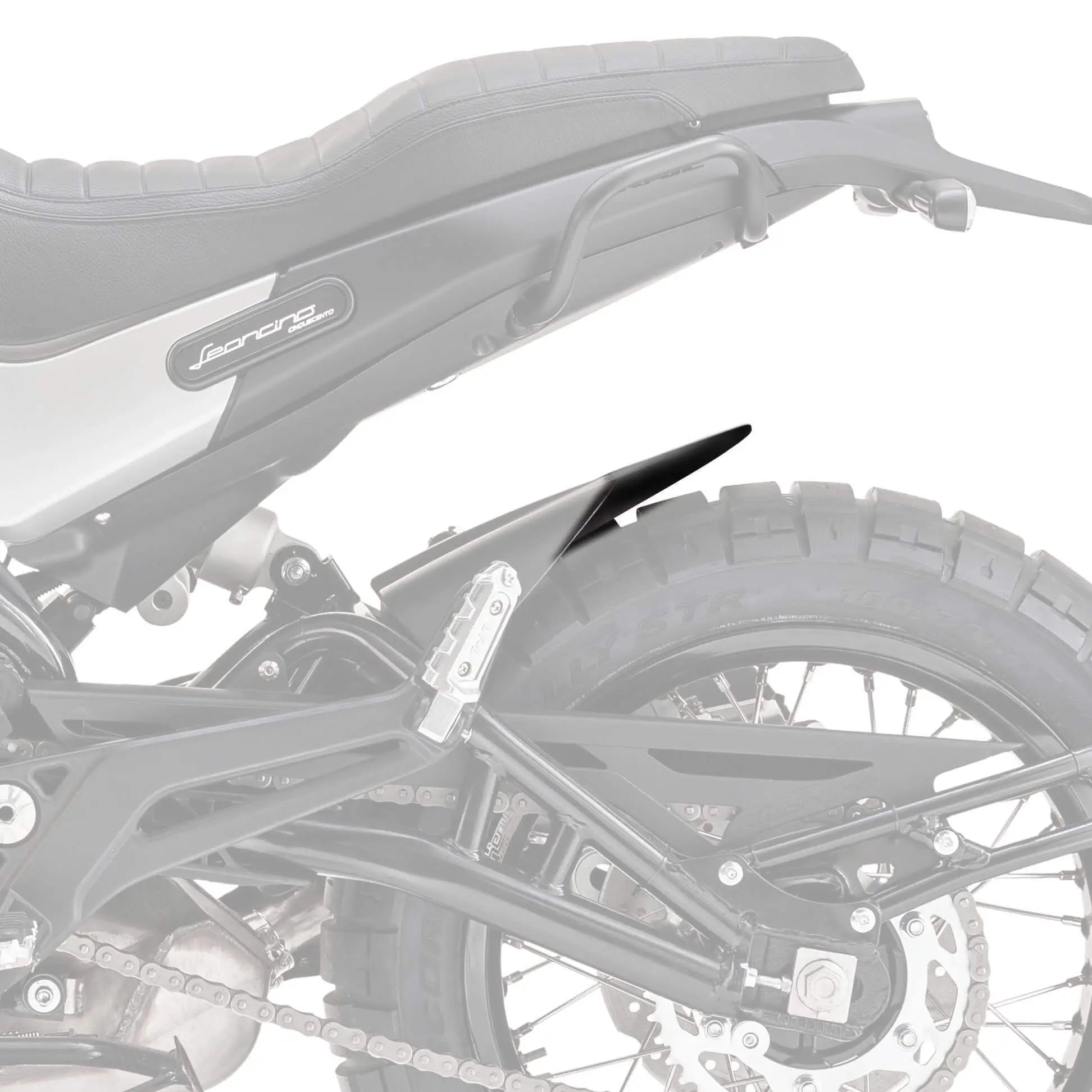 Pyramid Hugger Extension | Matte Black | Benelli Leoncino 500 Trail 2015>Current - Shop name