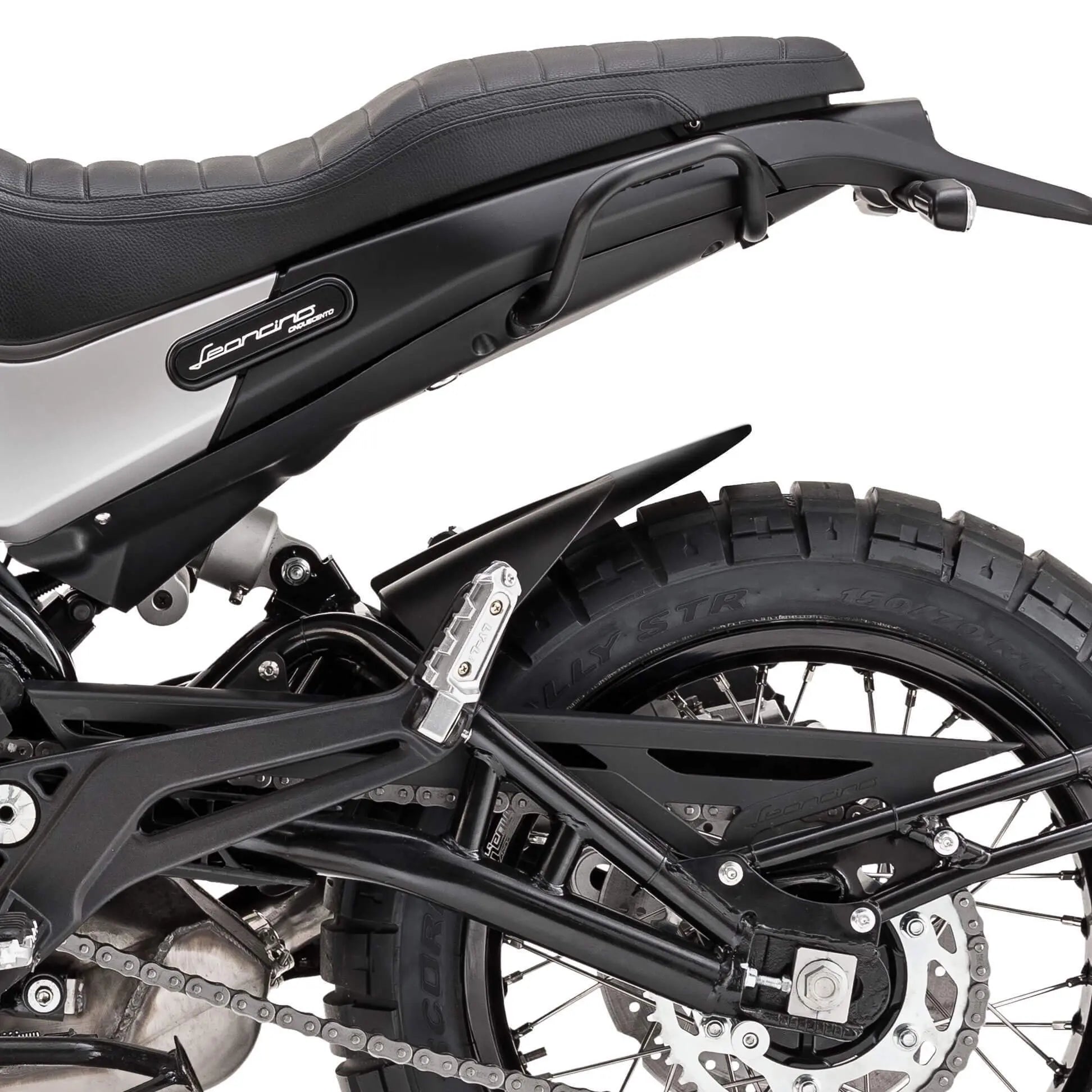 Pyramid Hugger Extension | Matte Black | Benelli Leoncino 500 Trail 2015>Current - Shop name