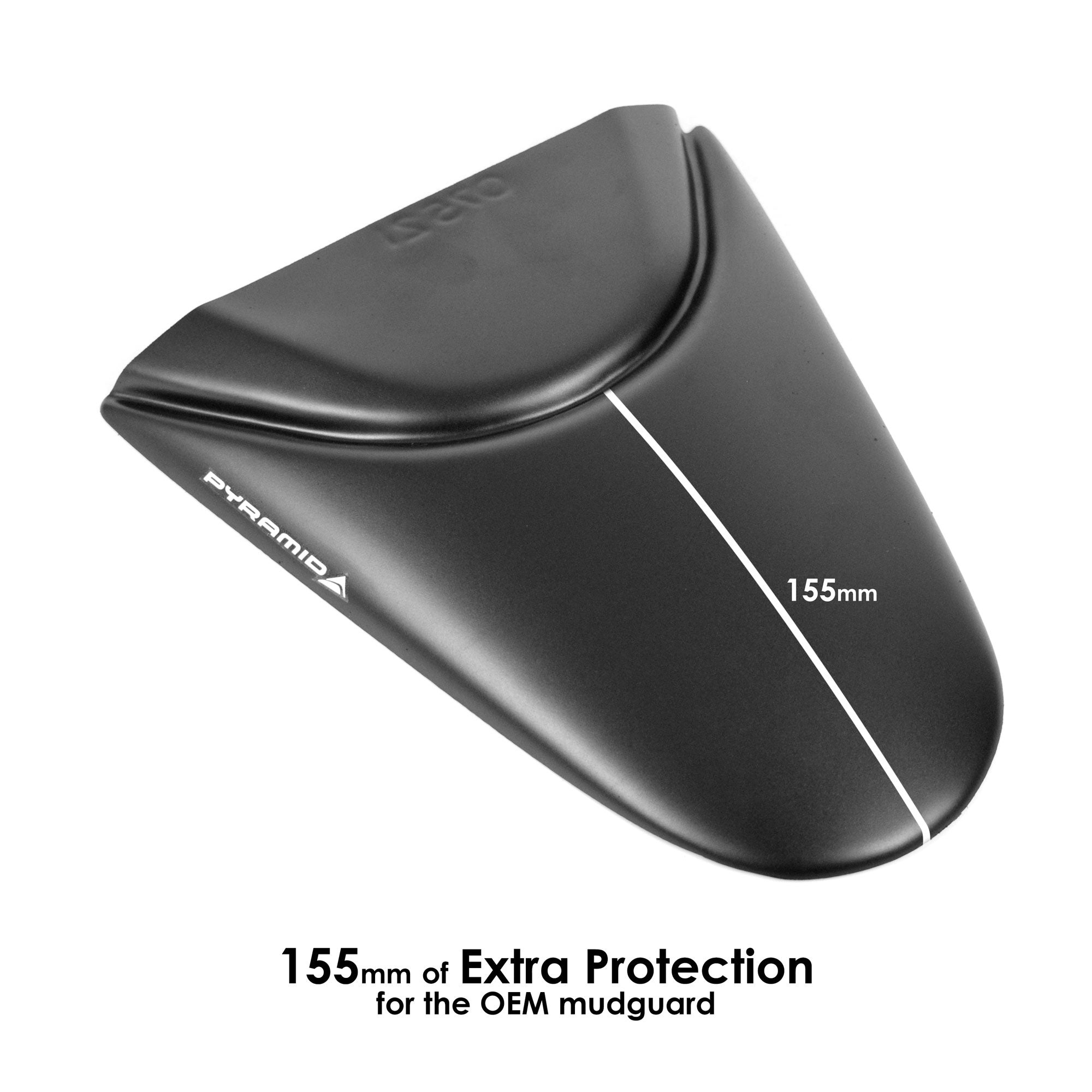 Pyramid Hugger Extension | Matte Black | Ducati Multistrada V4 S 2021>2023 inc - Pyramid Motorcycle Accessories