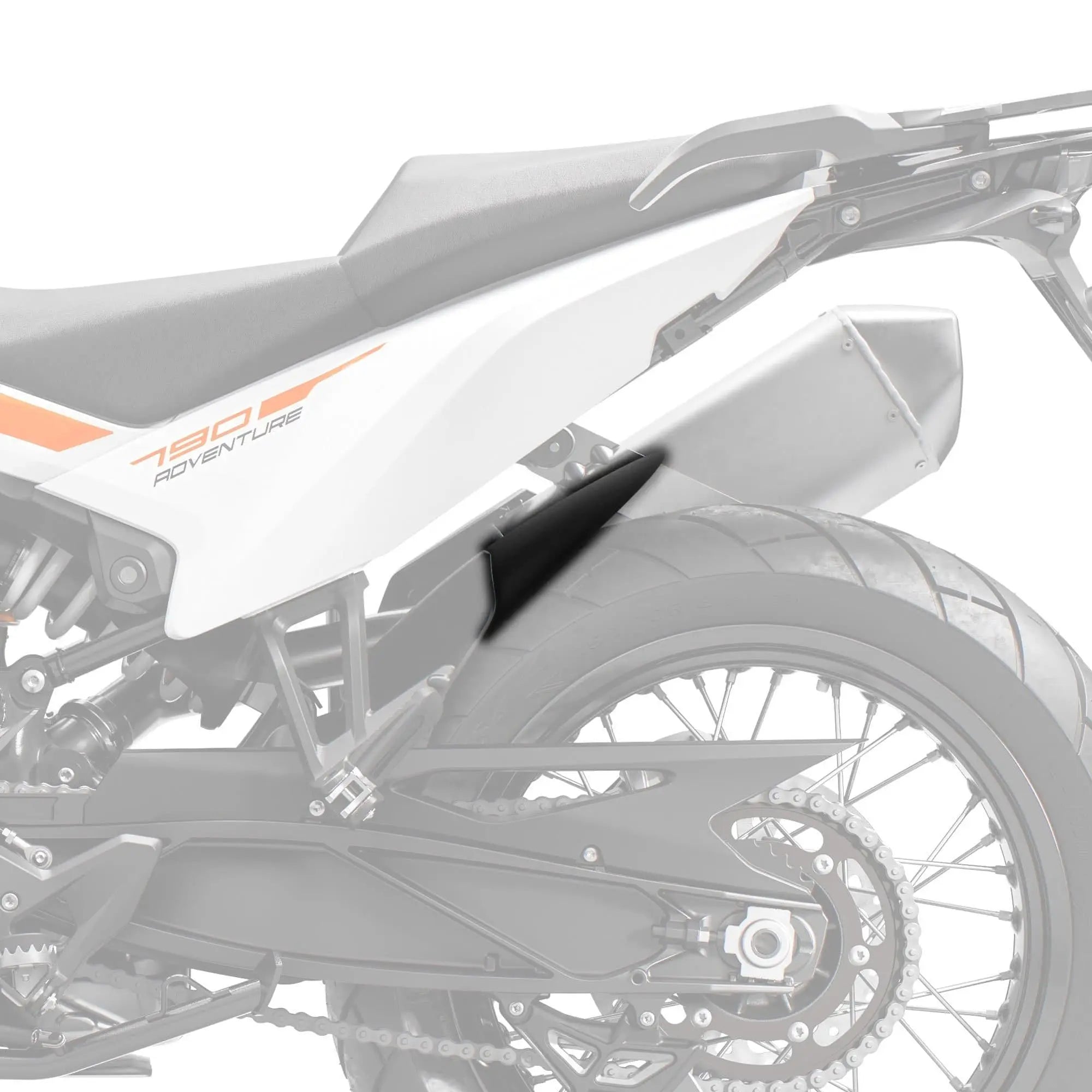 Pyramid Hugger Extension | Matte Black | KTM 790 Adventure 2019>Current - Shop name