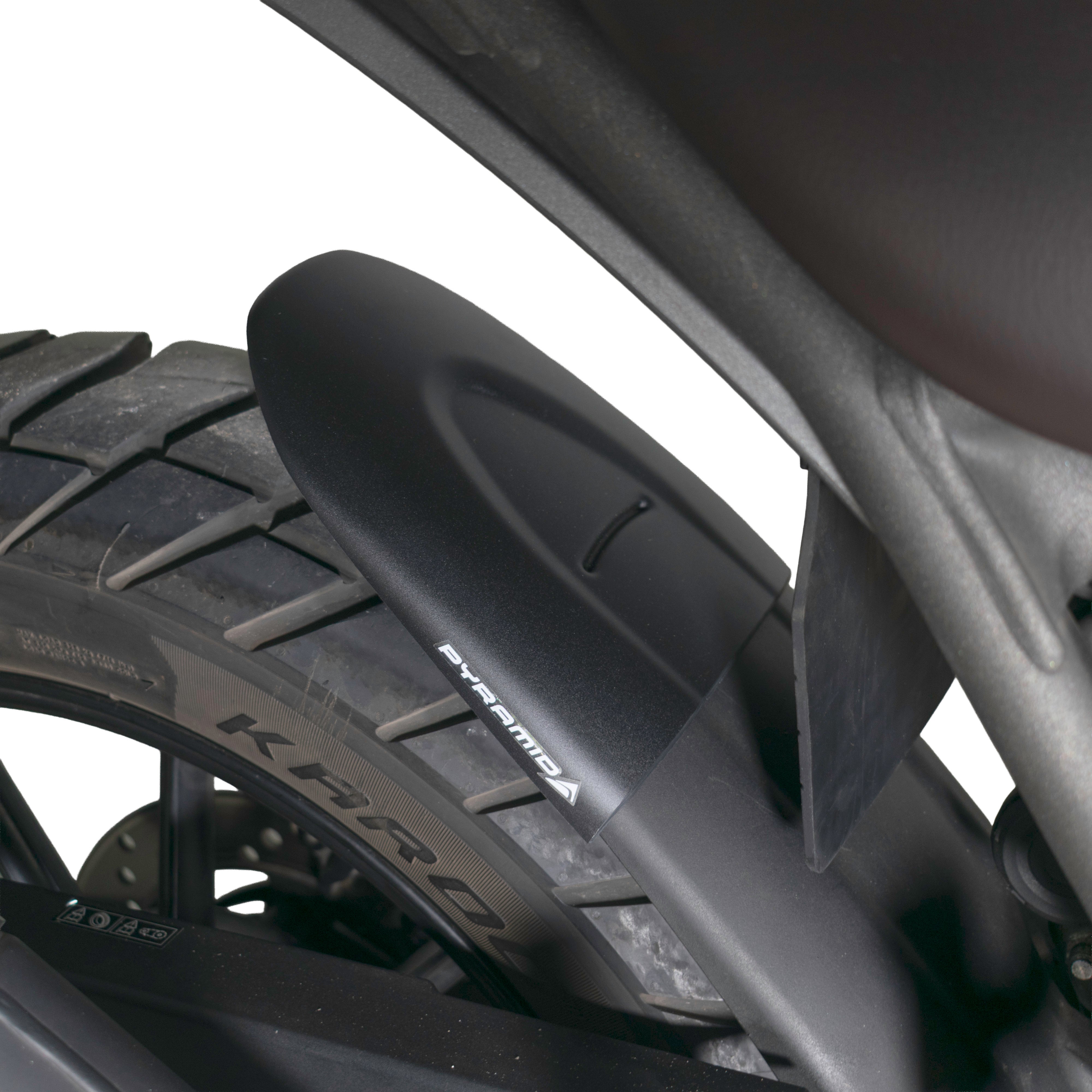 Pyramid Hugger Extension | Matte Black | Triumph Scrambler 400X 2024>Current - Pyramid Motorcycle Accessories