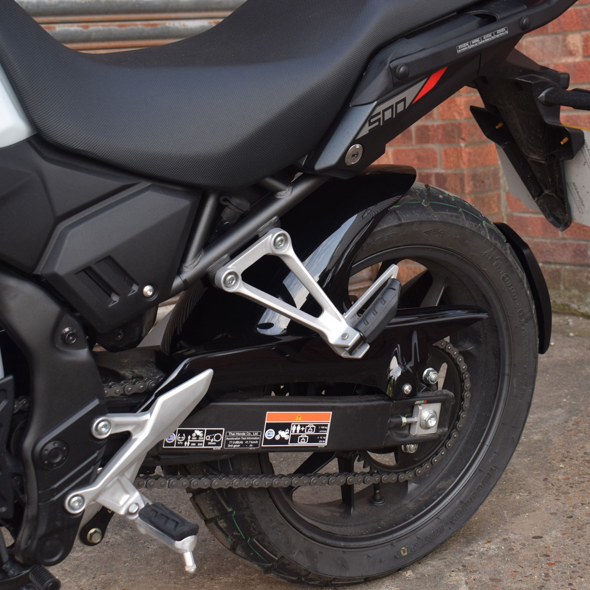 Pyramid Hugger | Gloss Black | Honda NX 500 2024>Current - Shop name