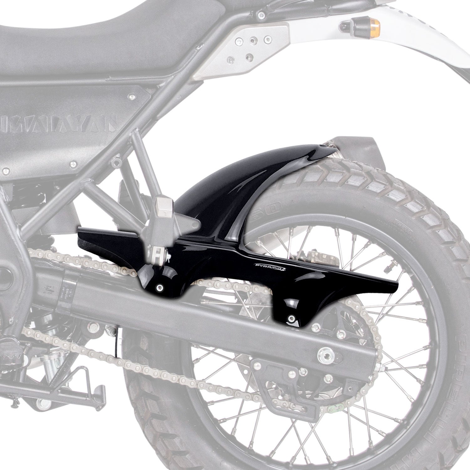 Pyramid Hugger | Gloss Black | Royal Enfield Himalayan 410 2018>2024 - Shop name