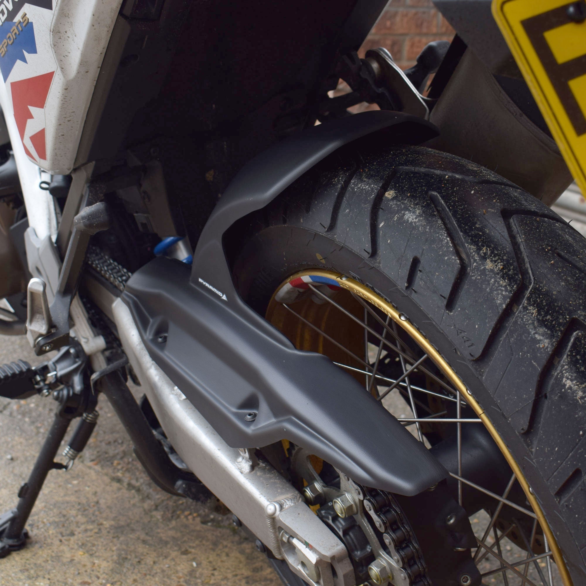 Pyramid Hugger | Matte Black | Honda CRF 1100 L Africa Twin Adventure Sports 2024>2025 - Shop name