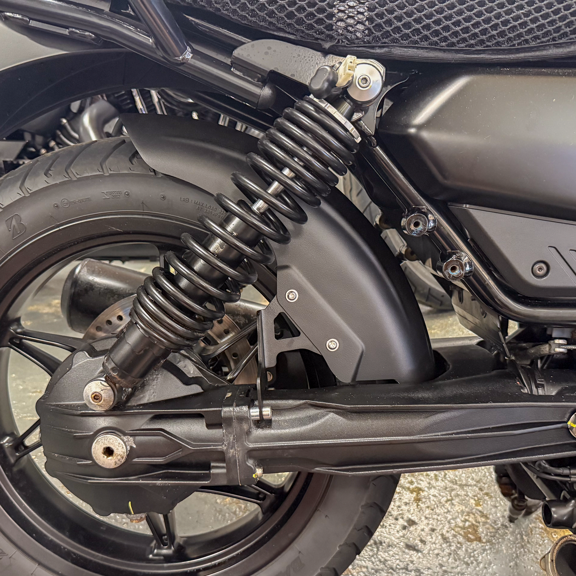Pyramid Engine Guard | Matte Black | Moto Guzzi V7 (850) Stone/Special 2021>Current - Shop name