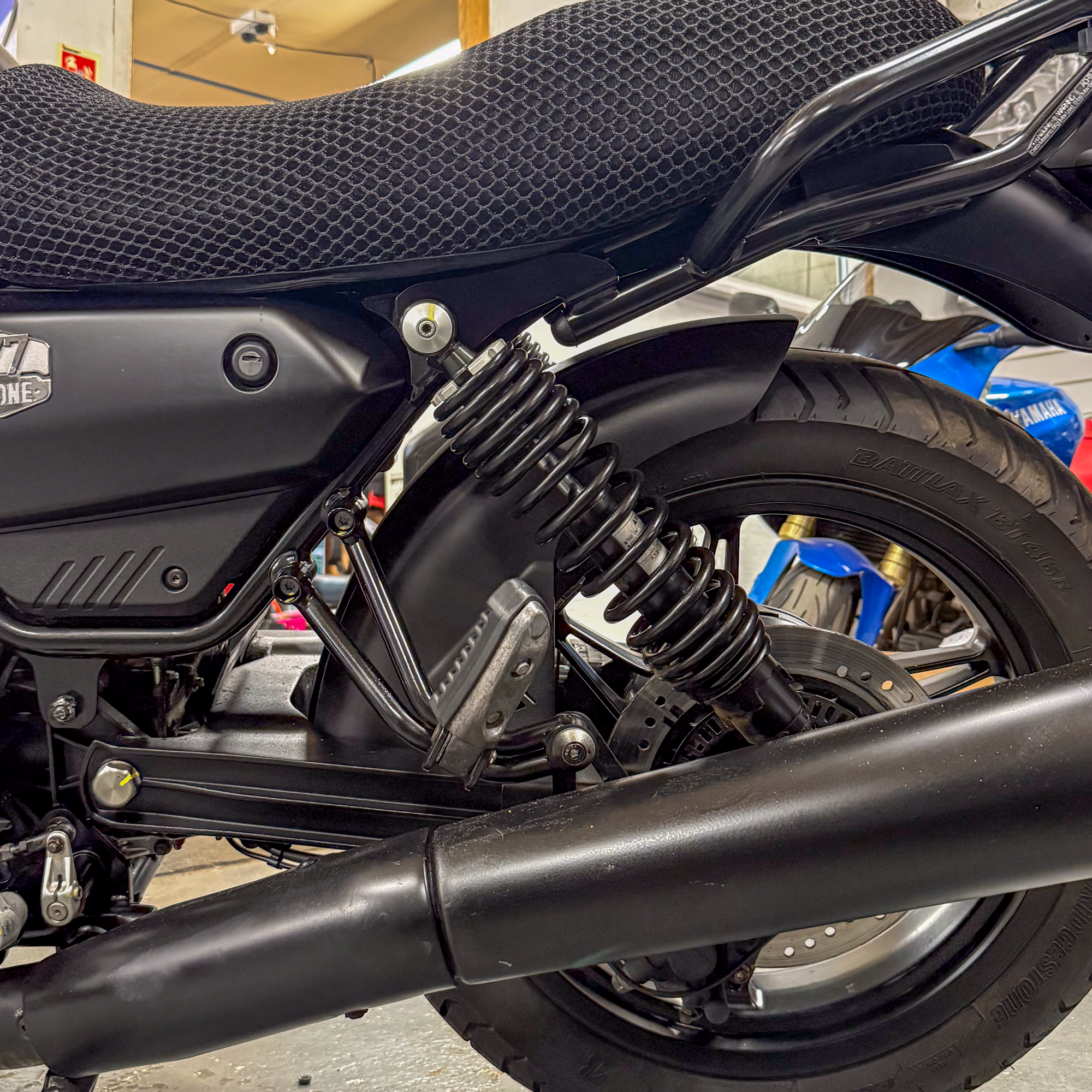 Pyramid Engine Guard | Matte Black | Moto Guzzi V7 (850) Stone/Special 2021>Current - Shop name