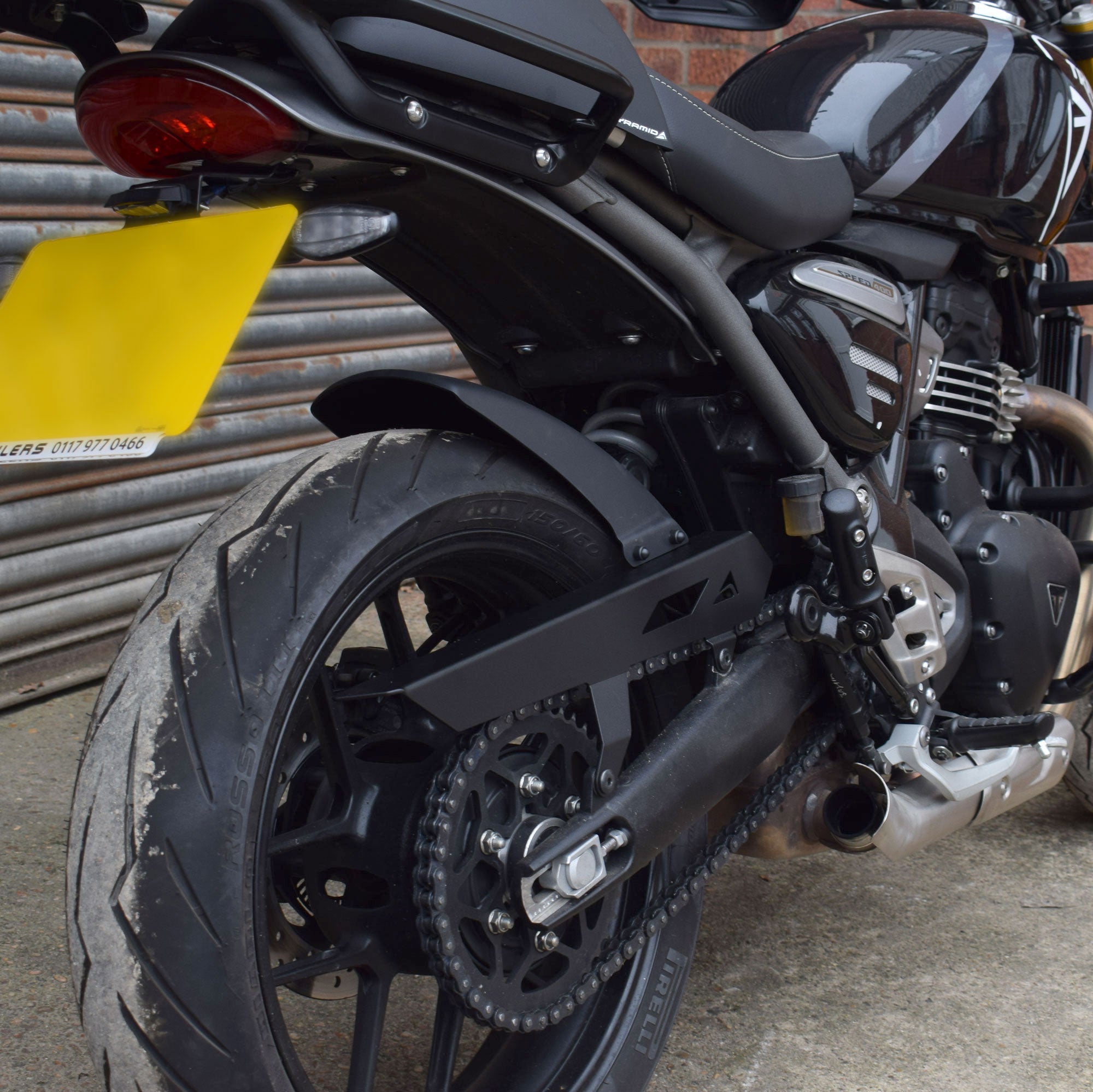 Pyramid Hugger | Matte Black | Triumph Scrambler 400X 2024>Current - Shop name