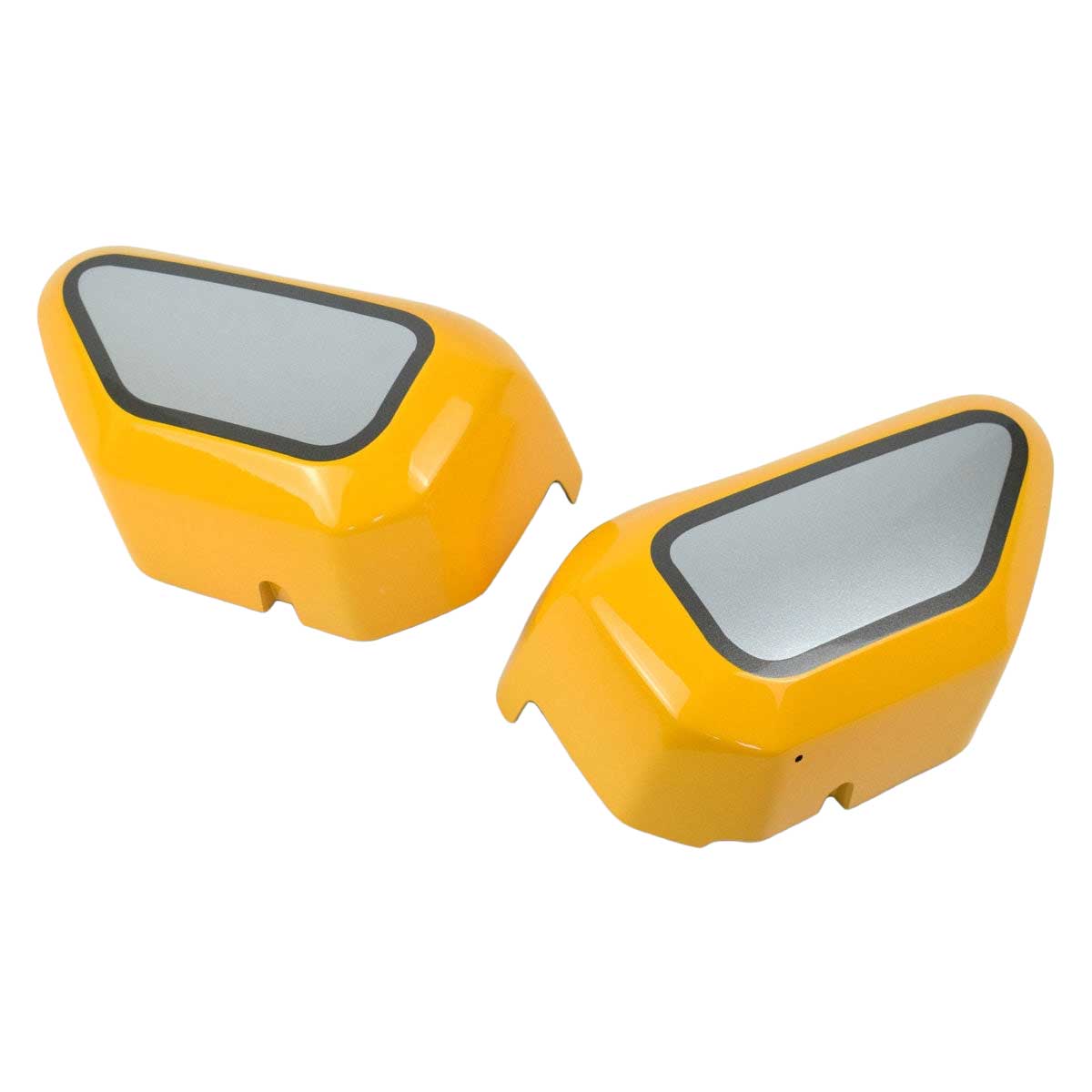 Pyramid Infill Panels | Banana Yellow/Silver | Honda Monkey 125 2021>Current - Pyramid Motorcycle Accessories
