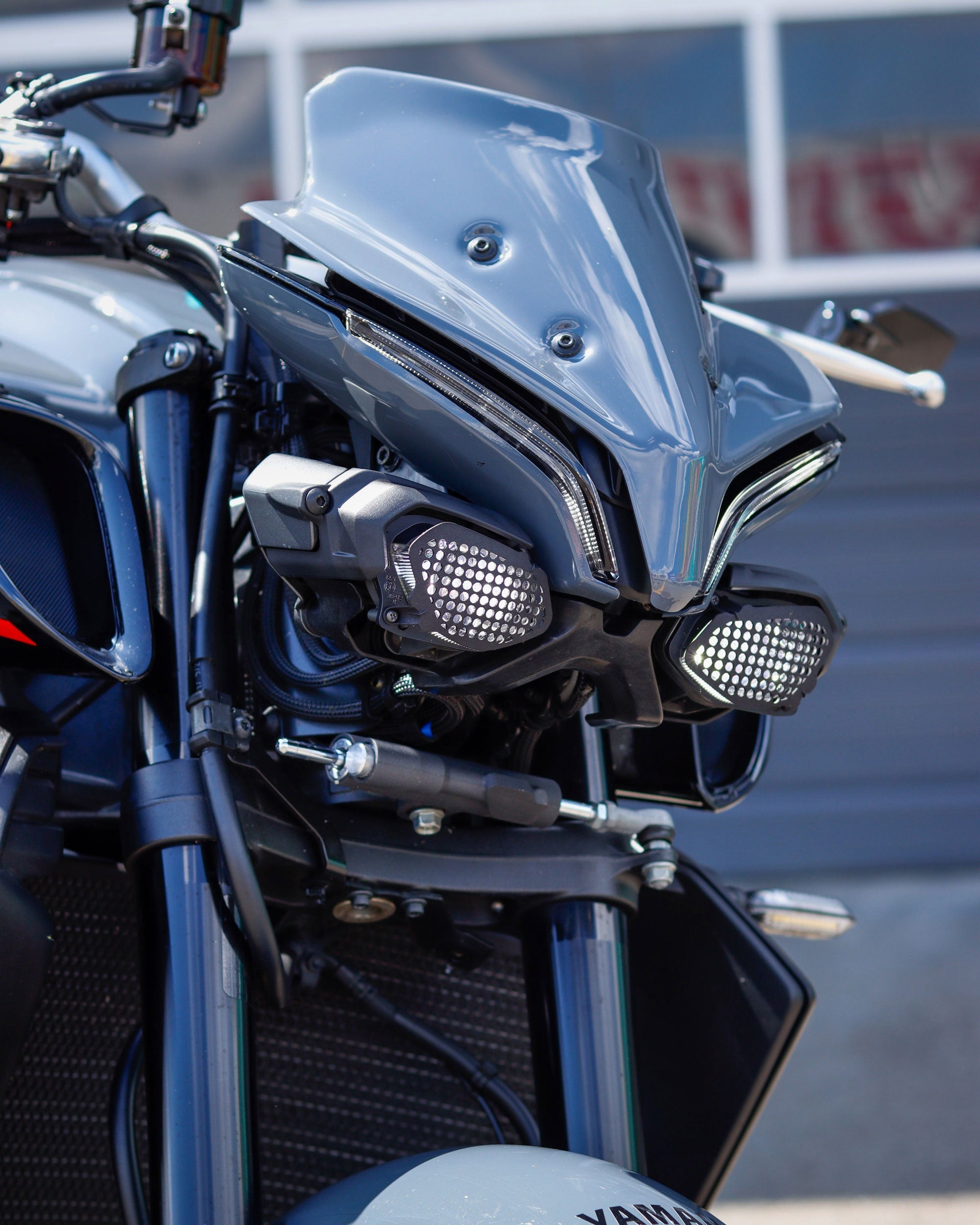 Pyramid Lower Headlight Guards | Matte Black | Yamaha MT-10 2022>Current - Shop name