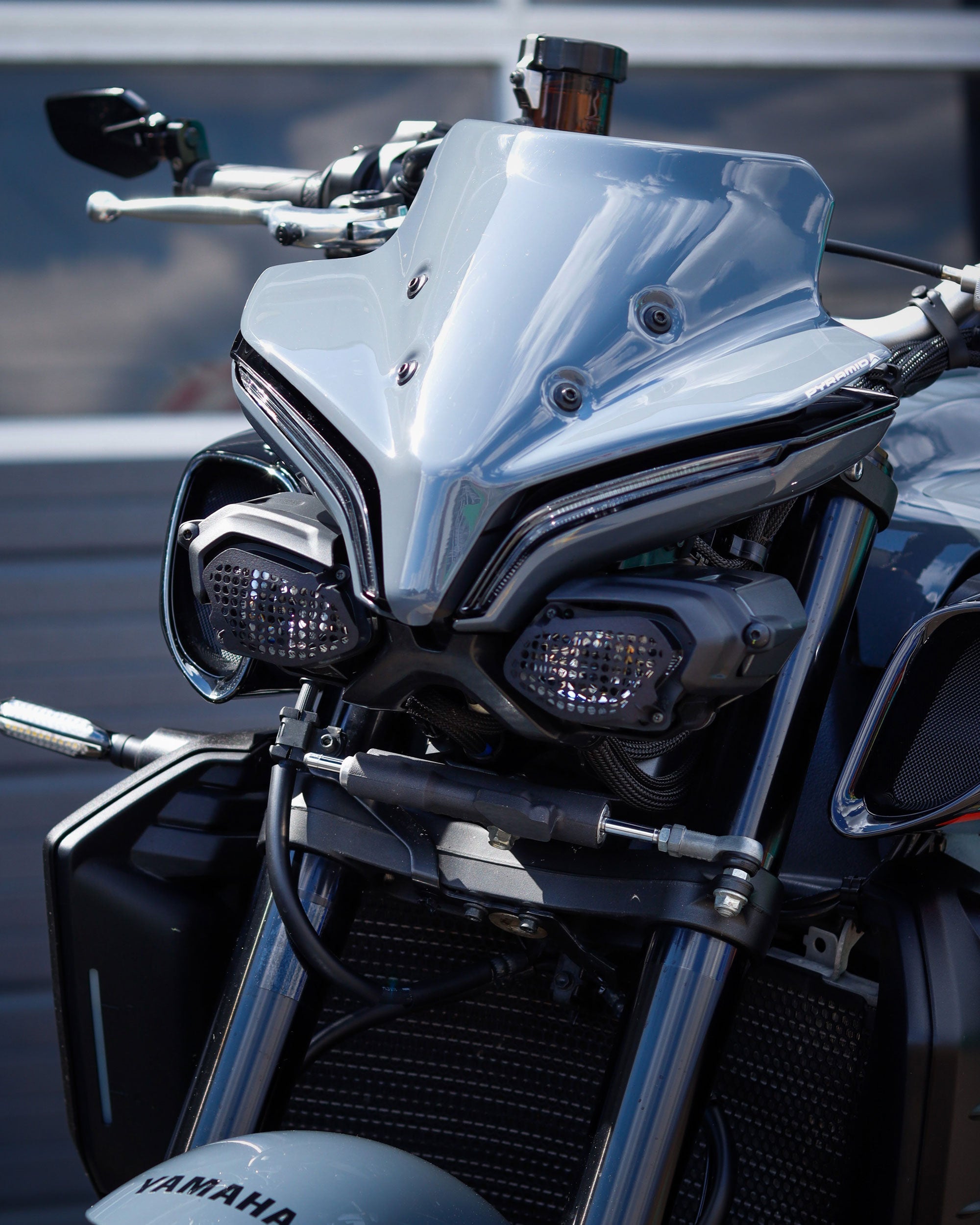 Pyramid Lower Headlight Guards | Matte Black | Yamaha MT-10 SP 2022>Current - Shop name