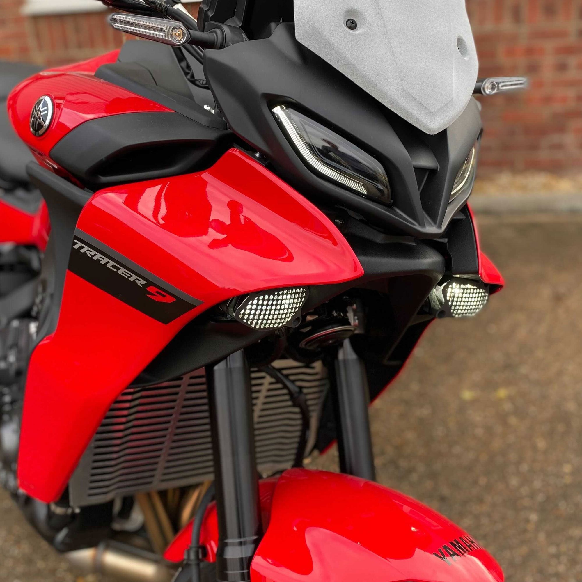 Pyramid Lower Headlight Guards | Matte Black | Yamaha Tracer 9 GT/GT+ 2021>2024 - Pyramid Motorcycle Accessories