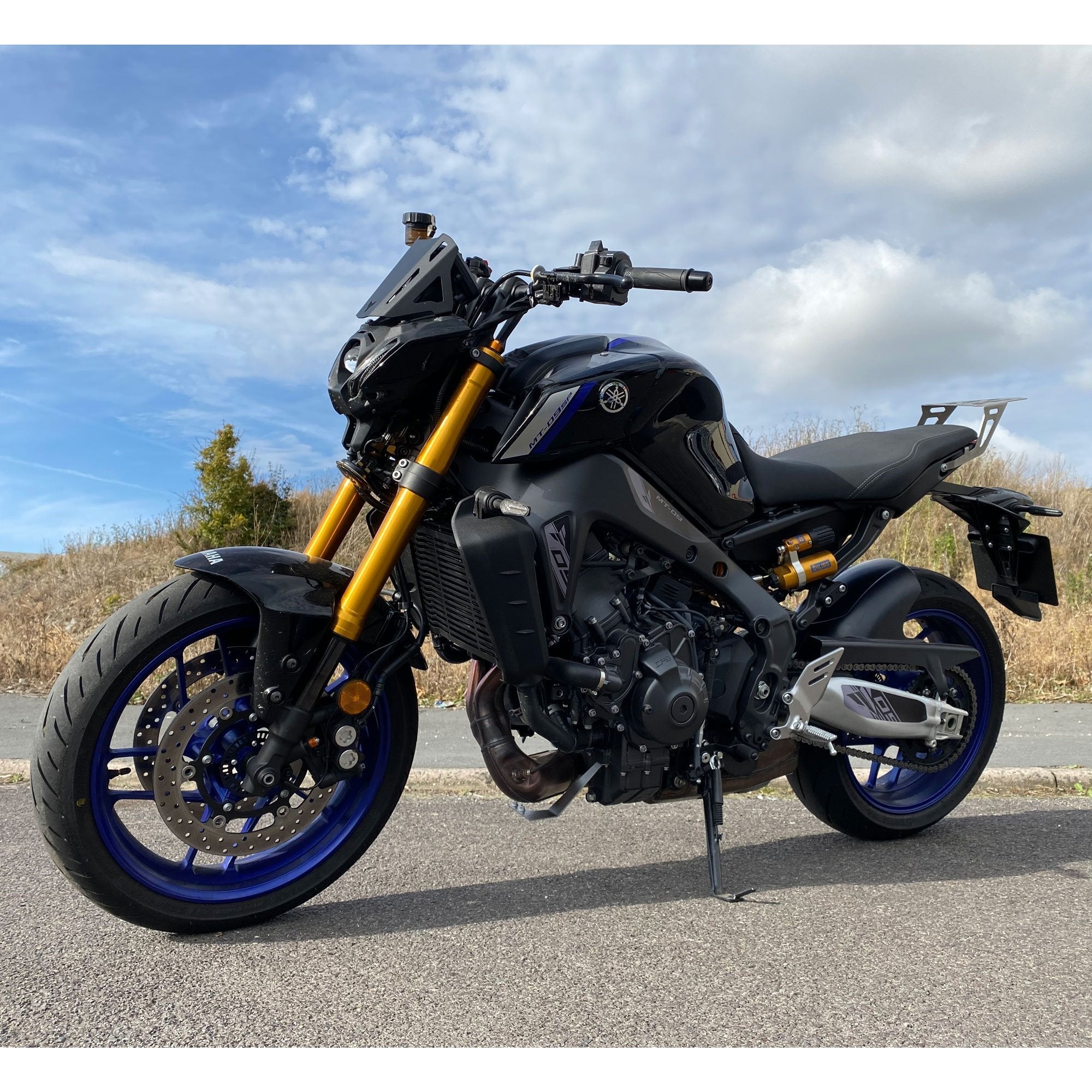 Pyramid Metal Fly Screen | Matte Black | Yamaha MT-09 SP 2021>2023 - Shop name
