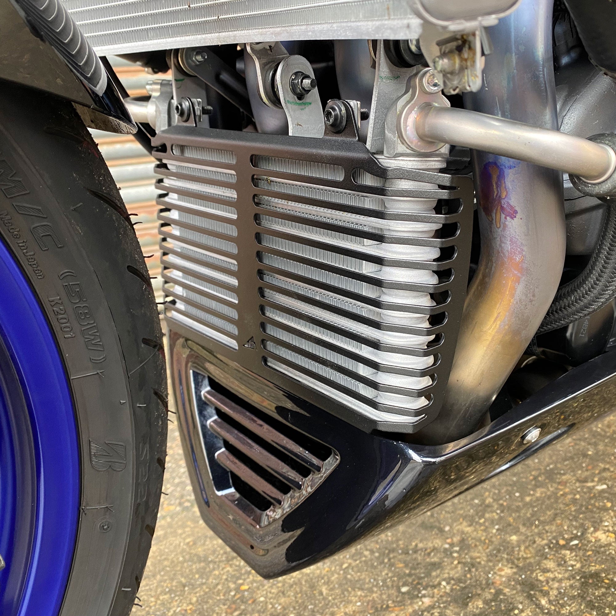 Pyramid Oil Cooler Guard | Matte Black | Yamaha MT-10 2016>Current - Shop name