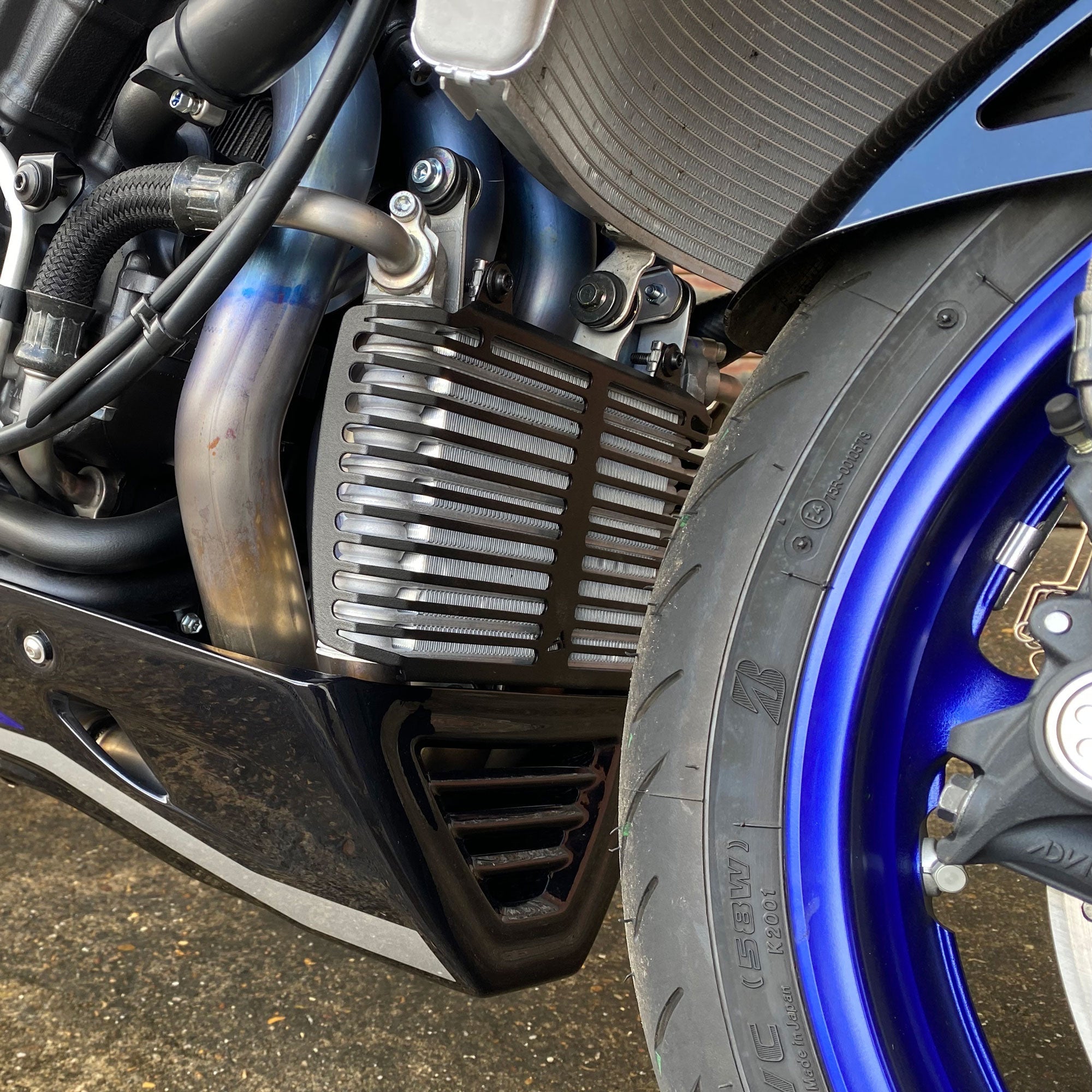 Pyramid Oil Cooler Guard | Matte Black | Yamaha MT-10 SP 2016>Current - Shop name