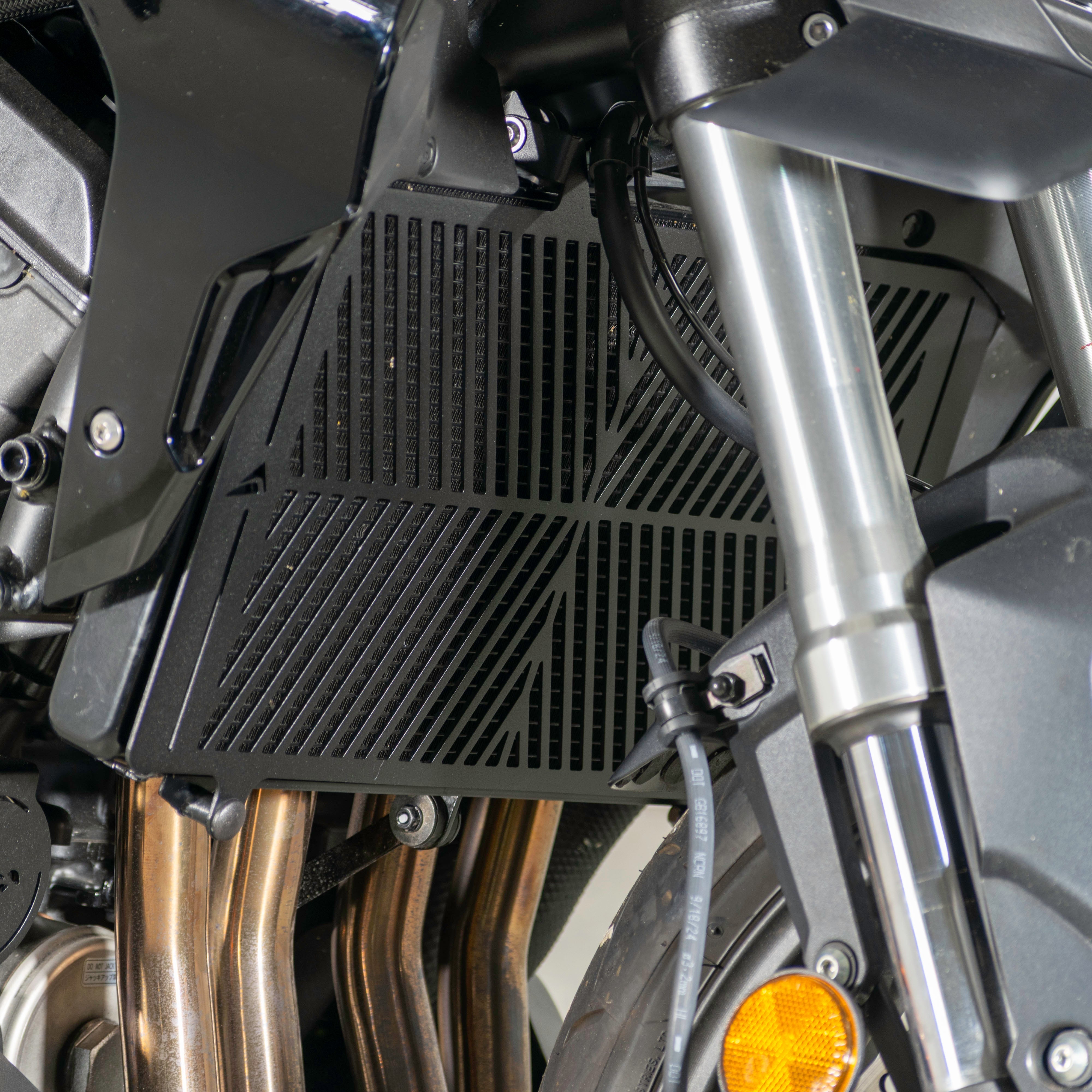 Pyramid Radiator Guard | Matte Black | Honda CB1000 Hornet Inc SP 2025>Current - Shop name