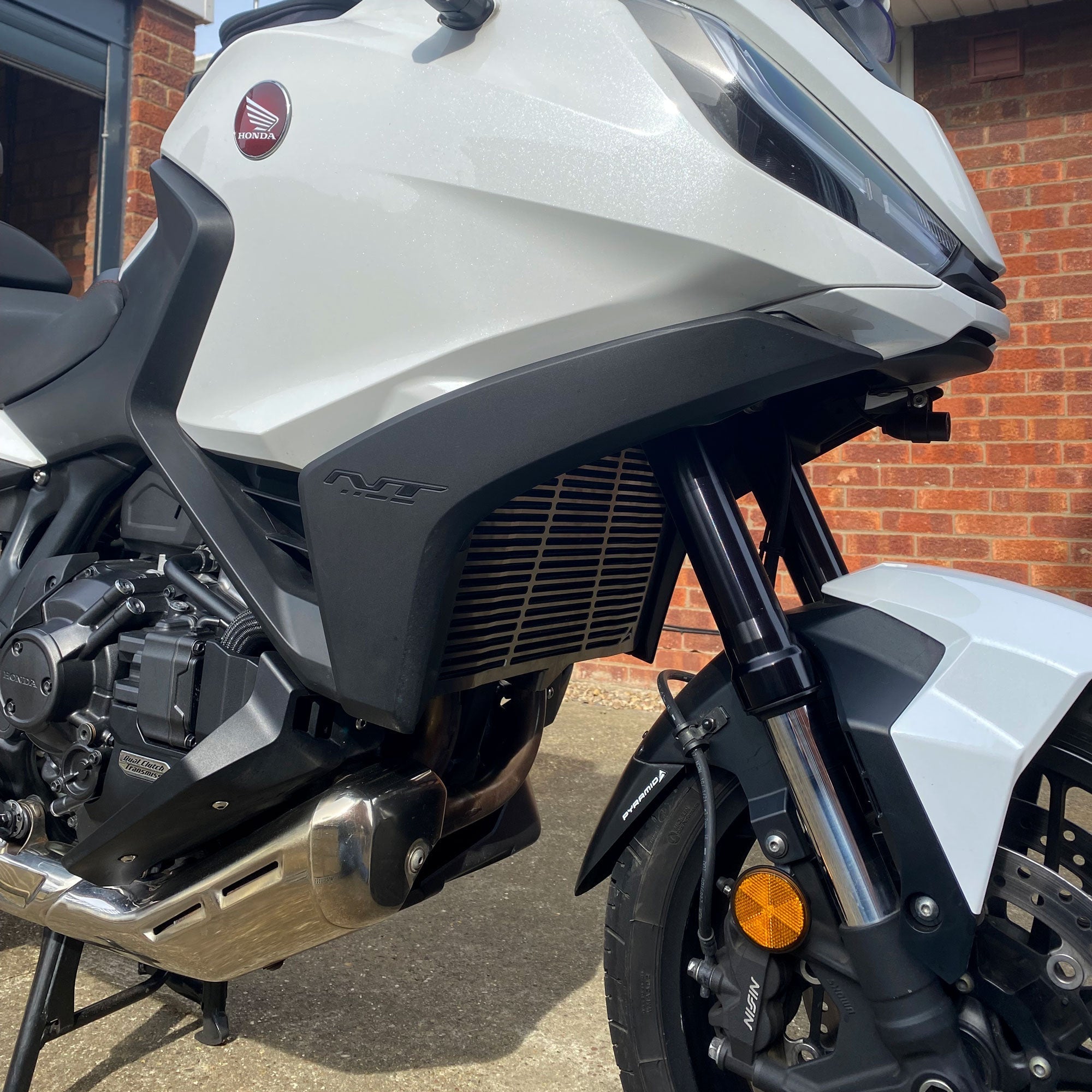 Pyramid Radiator Guard | Matte Black | Honda NT1100 2022>Current - Shop name
