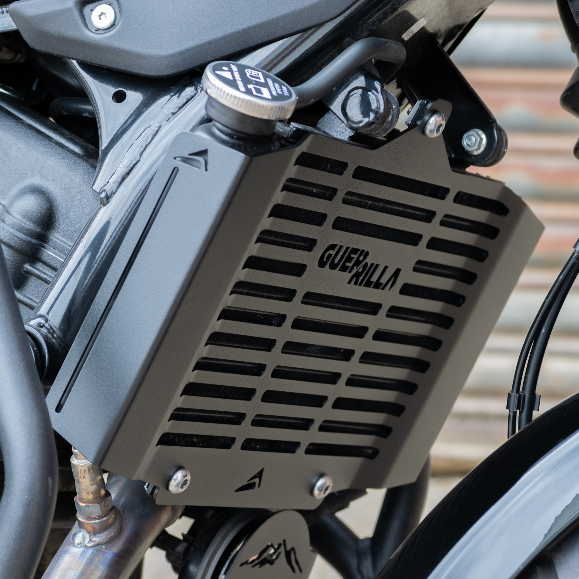Pyramid Radiator Guard | Matte Black | Royal Enfield Guerrilla 450 2024>Current - Shop name
