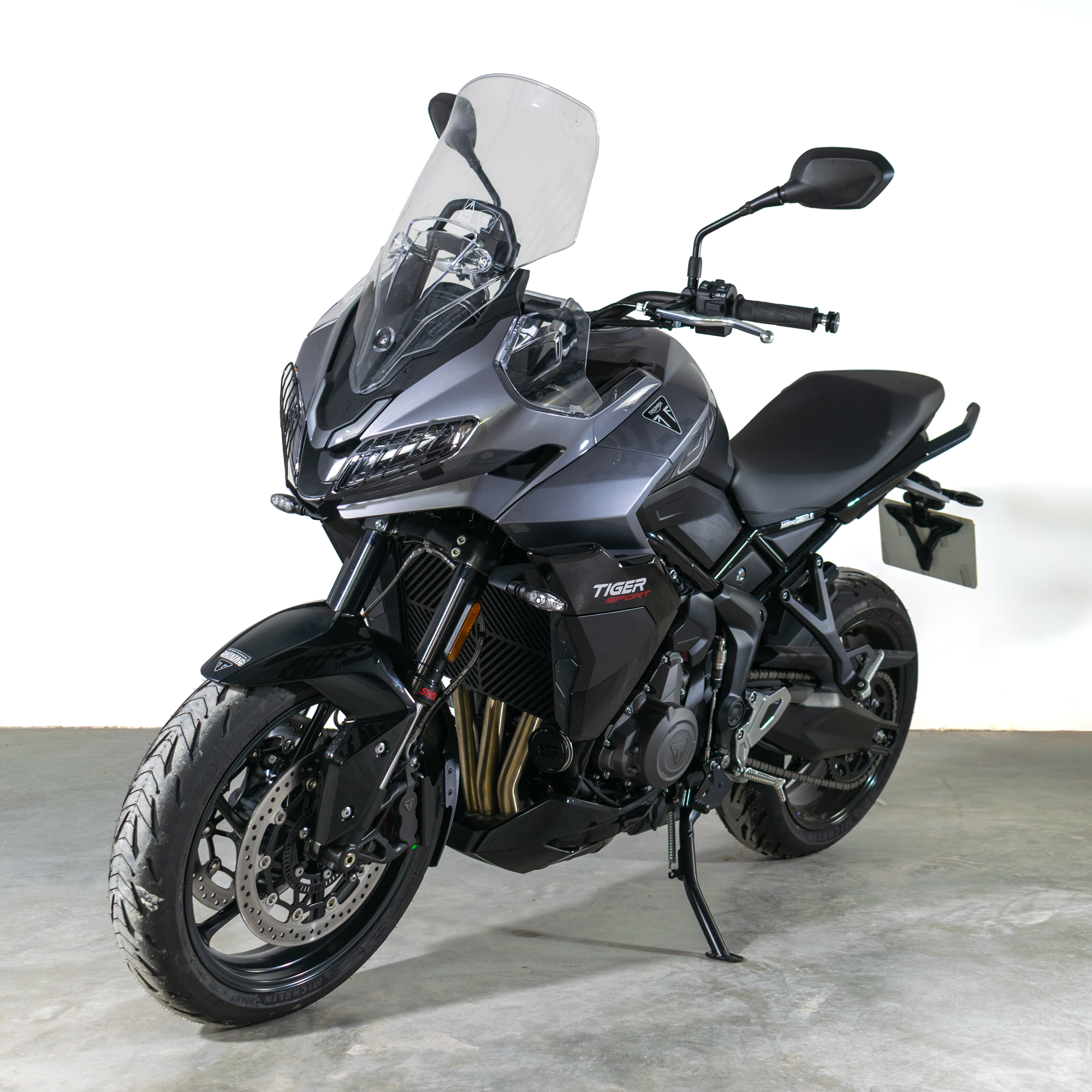 Pyramid Radiator Guard | Matte Black | Triumph Tiger Sport 800 2025>Current - Shop name