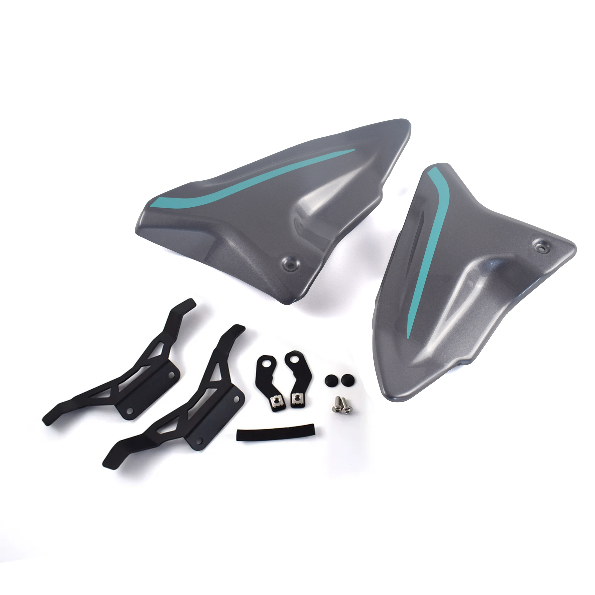Pyramid Rear Infill Panels | Midnight Cyan | Yamaha MT-09 2024>Current - Pyramid Motorcycle Accessories
