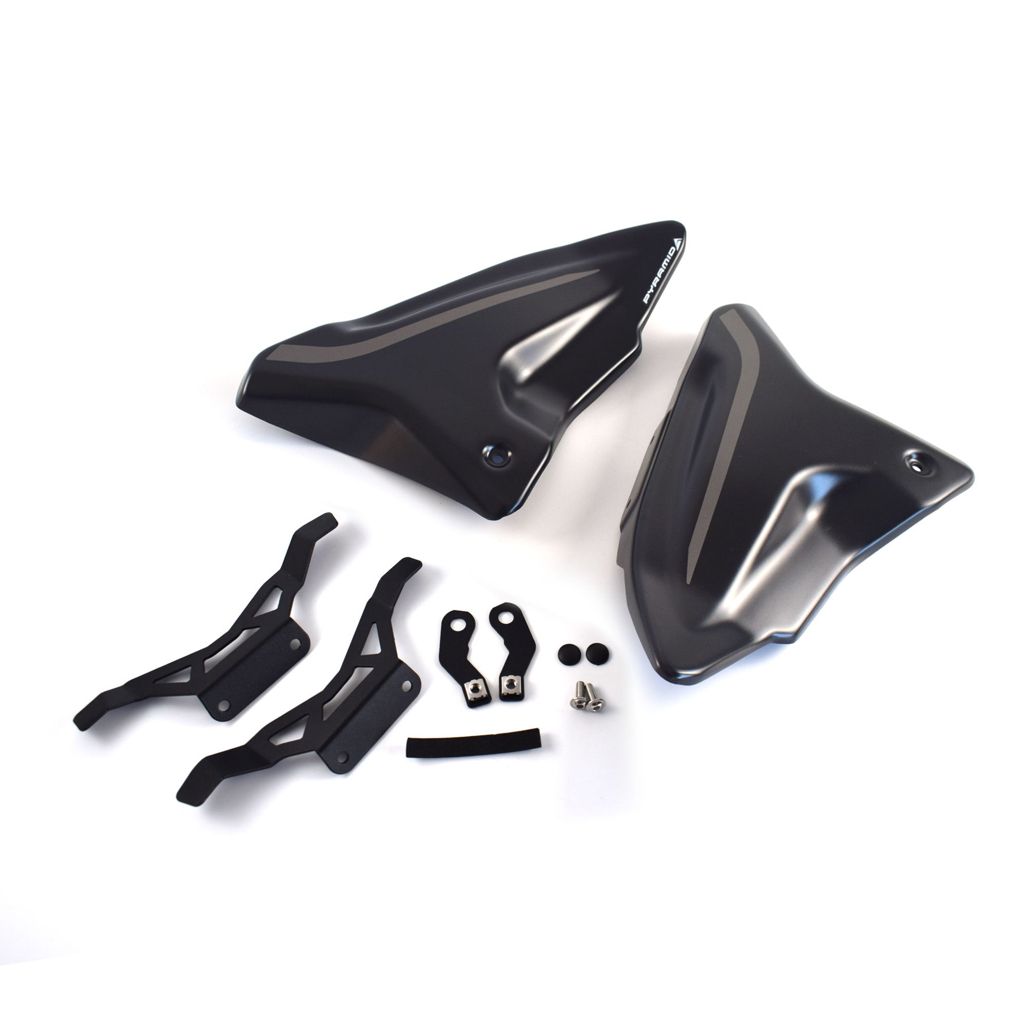 Pyramid Rear Infill Panels | Tech Black | Yamaha MT-09 2024>Current - Pyramid Motorcycle Accessories