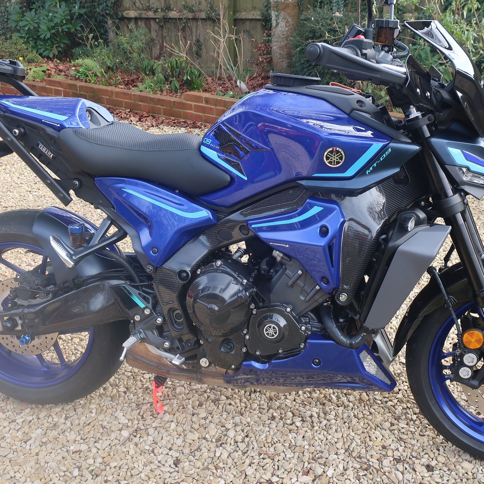 Pyramid Rear Infill Panels | Yamaha Blue | Yamaha MT-09 2024>Current - Pyramid Motorcycle Accessories