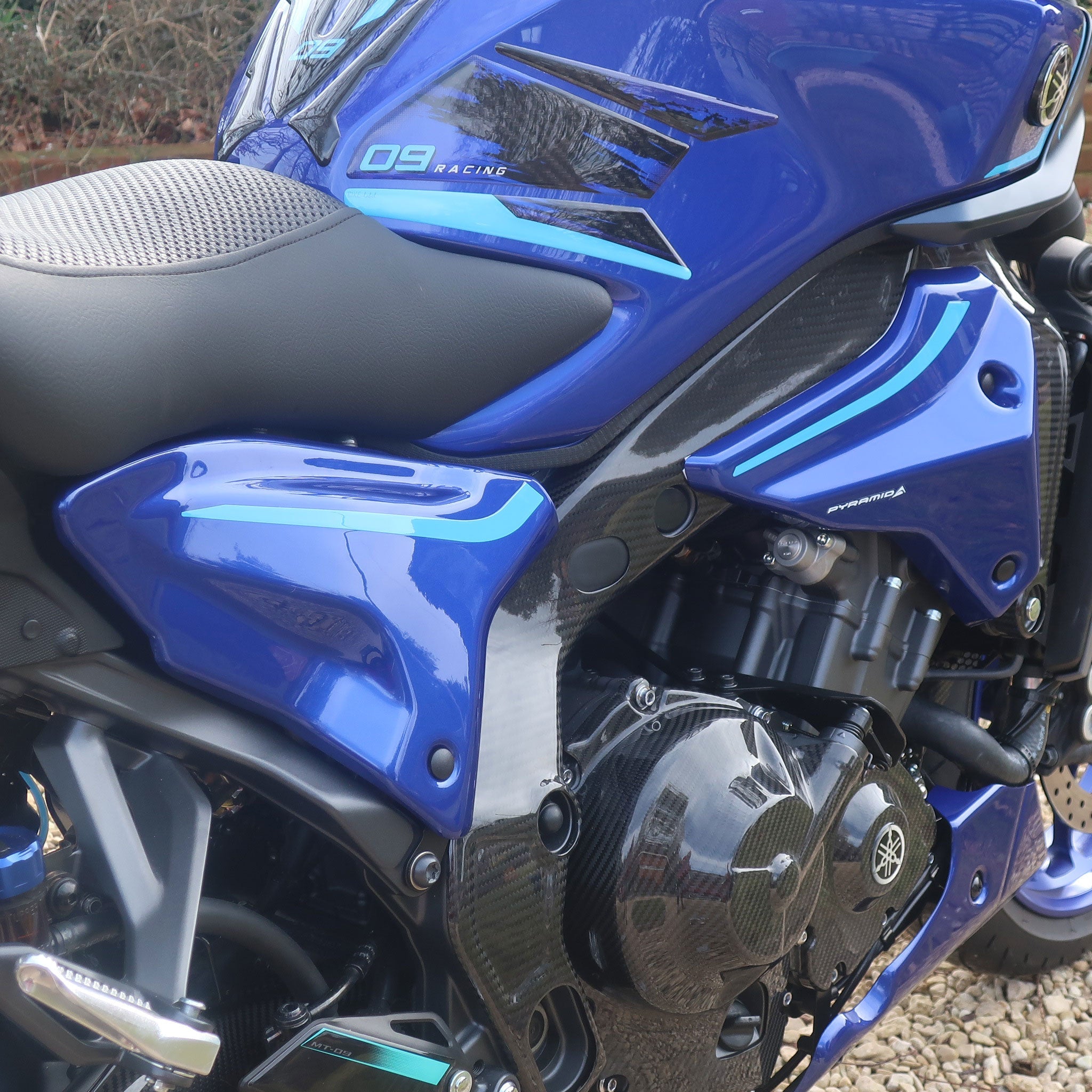 Pyramid Rear Infill Panels | Yamaha Blue | Yamaha MT-09 2024>Current - Pyramid Motorcycle Accessories