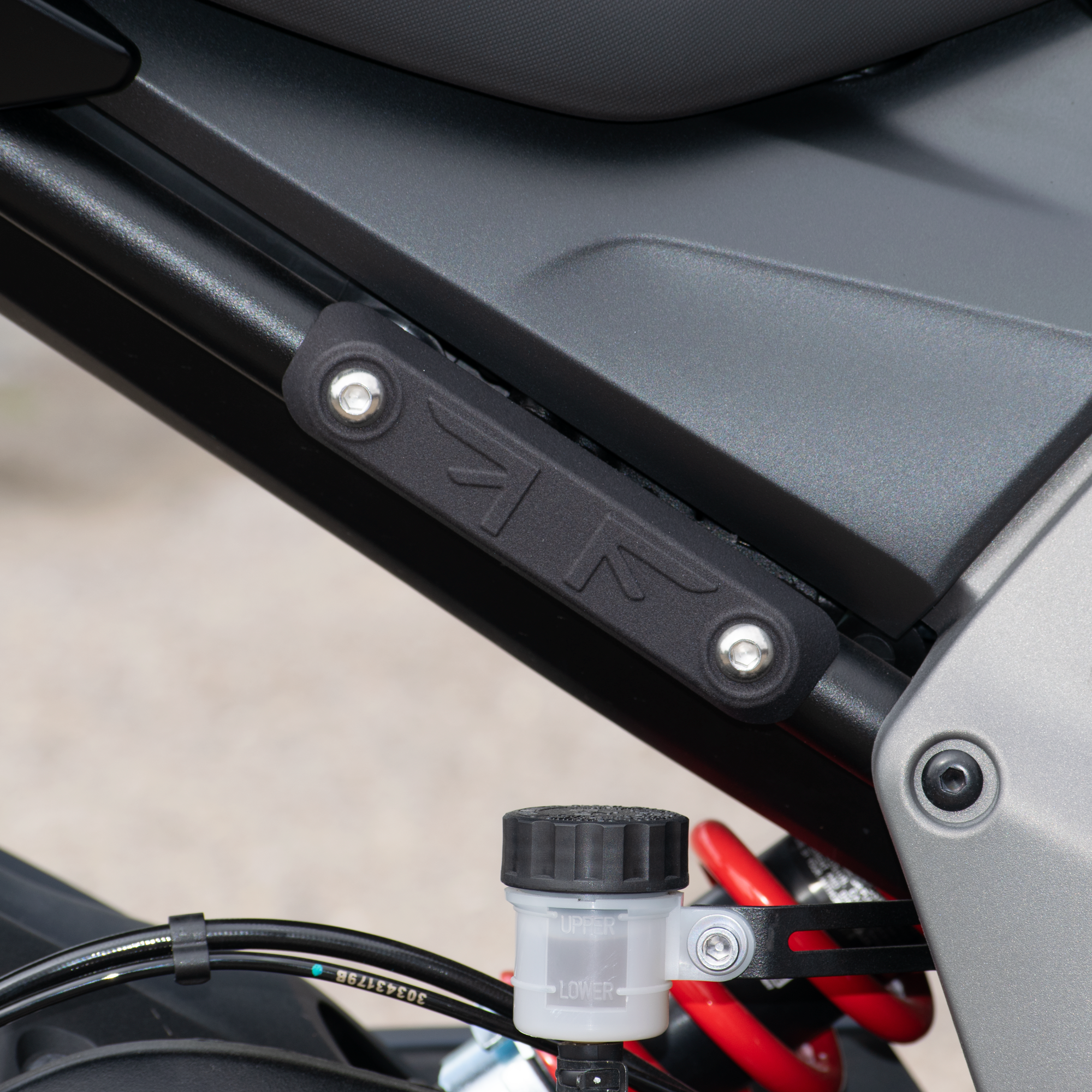 Pyramid Rear Peg Blanking Blocks | Matte Black | Triumph Daytona 660 2024>Current - Shop name
