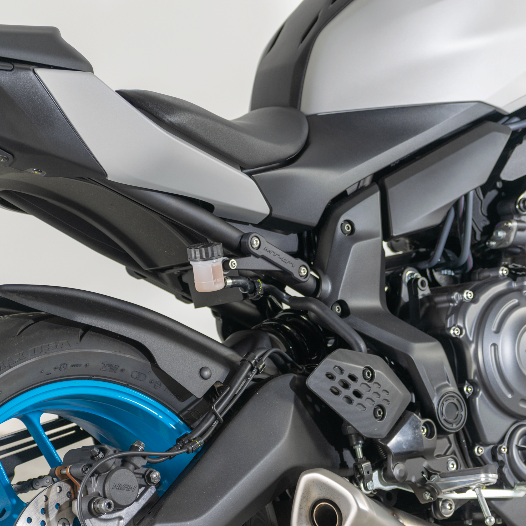 Pyramid Rear Peg Blanking Blocks | Matte Black | Yamaha MT-07 2025>Current - Shop name