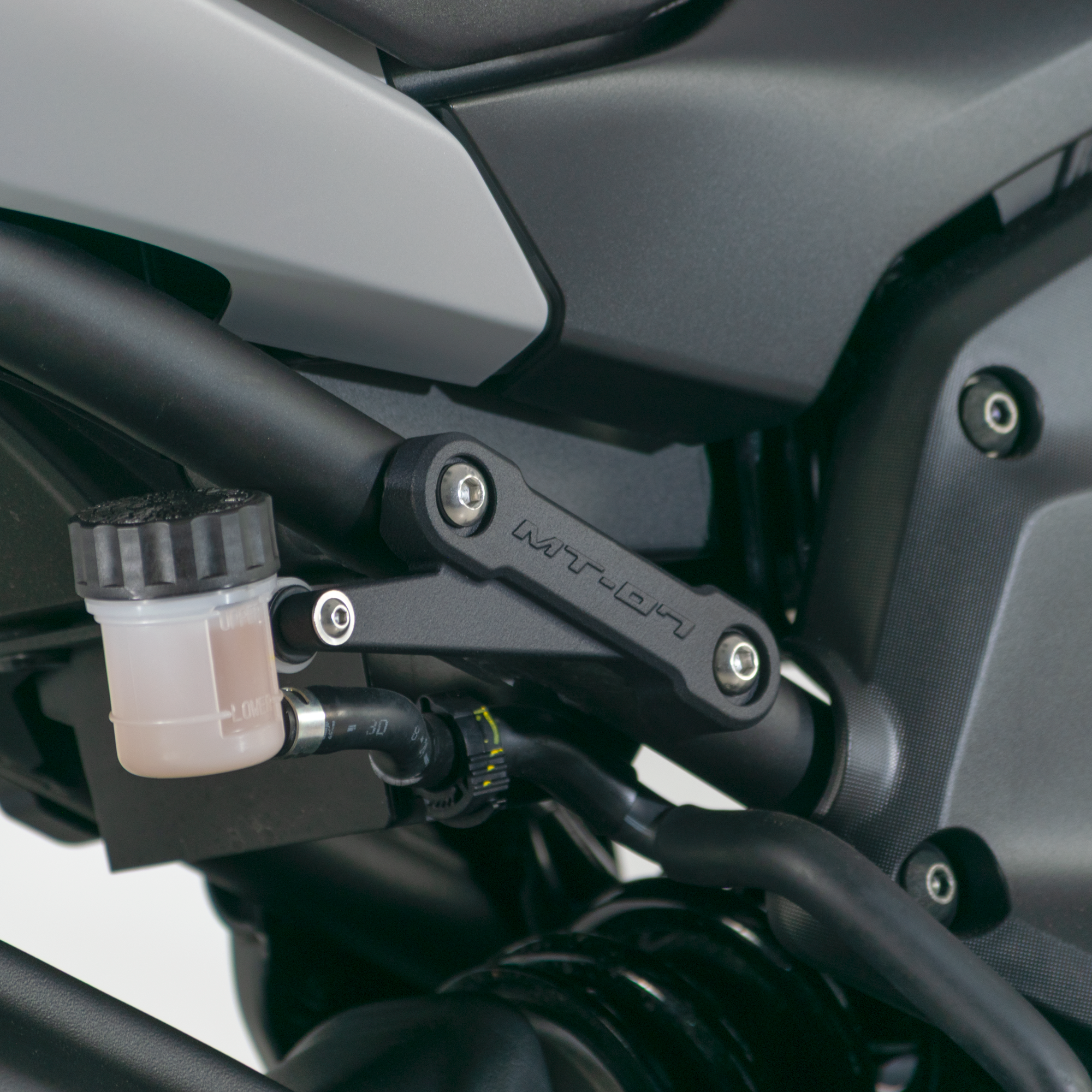 Pyramid Rear Peg Blanking Blocks | Matte Black | Yamaha MT-07 2025>Current - Shop name