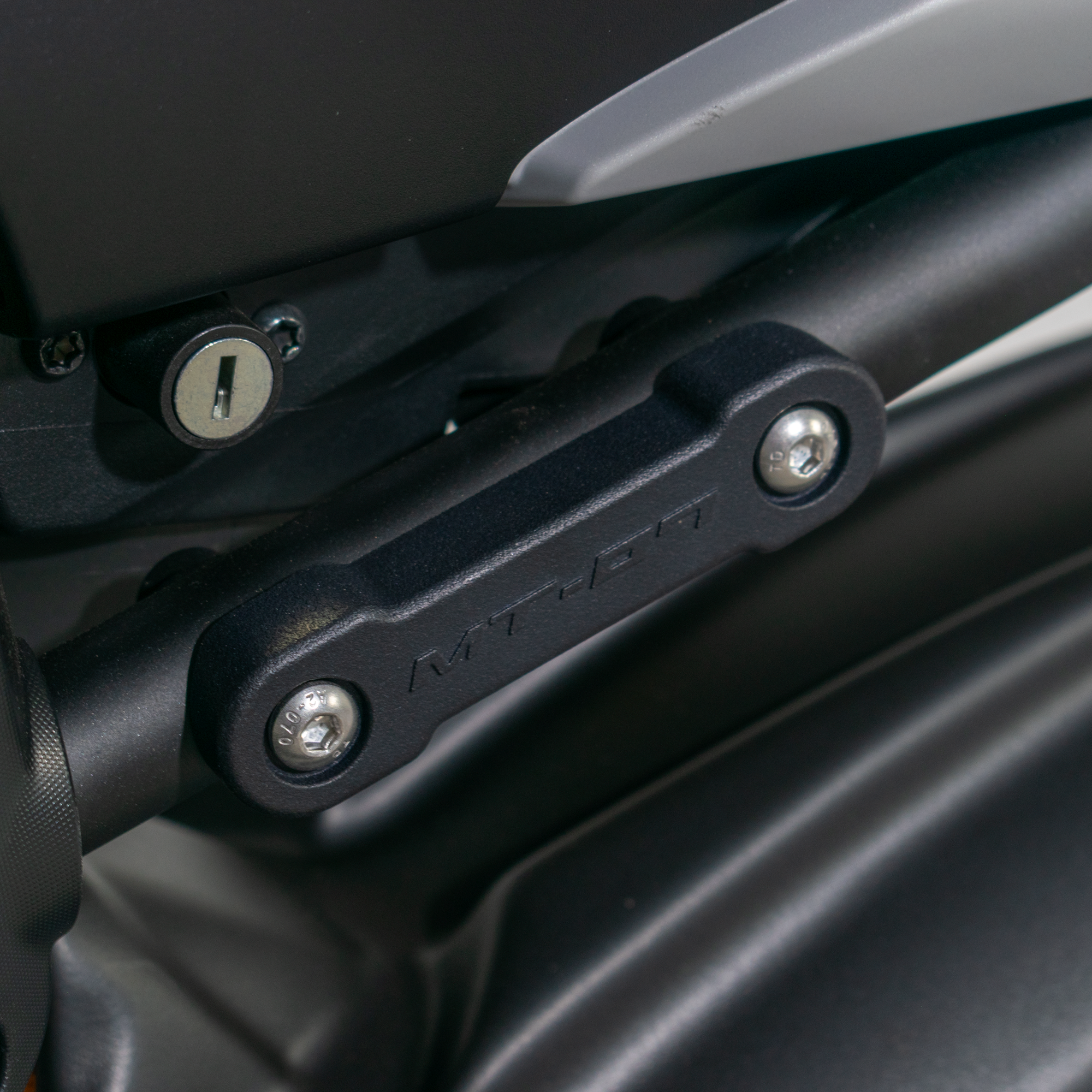 Pyramid Rear Peg Blanking Blocks | Matte Black | Yamaha MT-07 2025>Current - Shop name