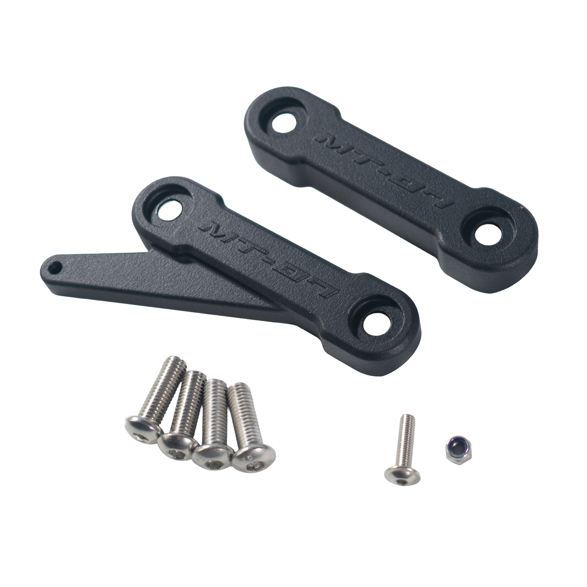 Pyramid Rear Peg Blanking Blocks | Matte Black | Yamaha MT-07 2025>Current - Shop name