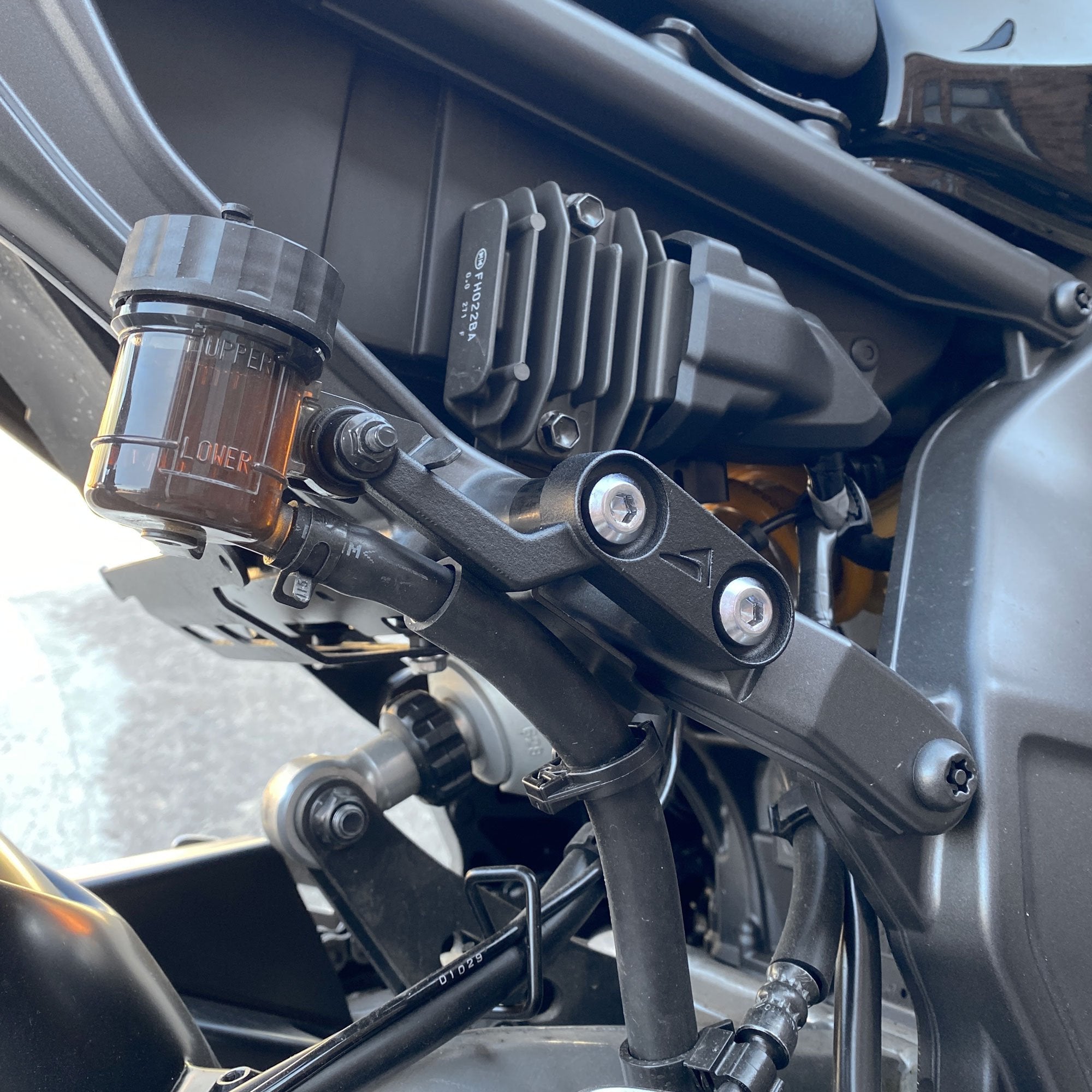 Pyramid Rear Peg Blanking Blocks | Matte Black | Yamaha MT-09 SP 2021>2023 - Shop name