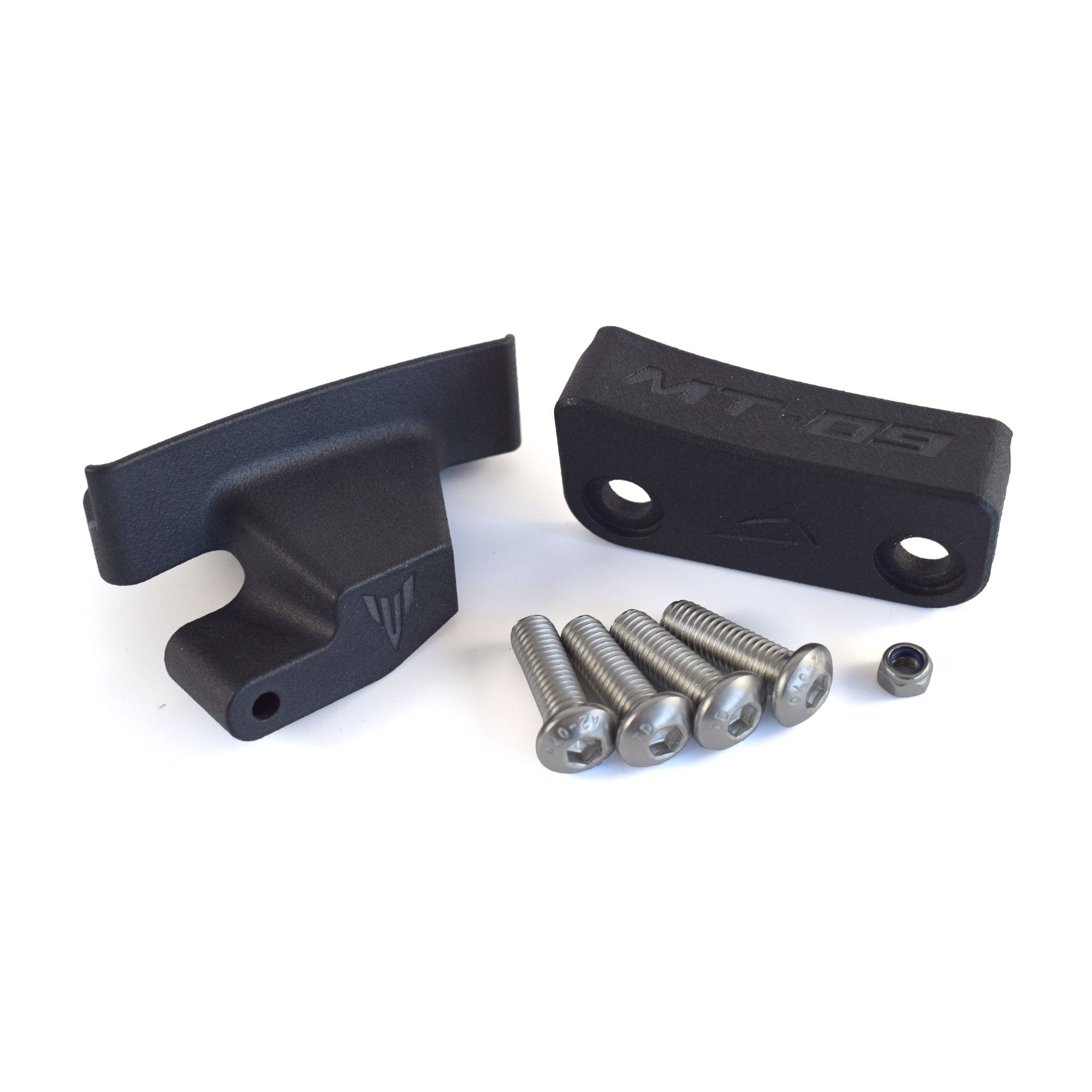 Pyramid Rear Peg Blanking Blocks | Matte Black | Yamaha MT-09 inc SP 2024>Current -  Shop name