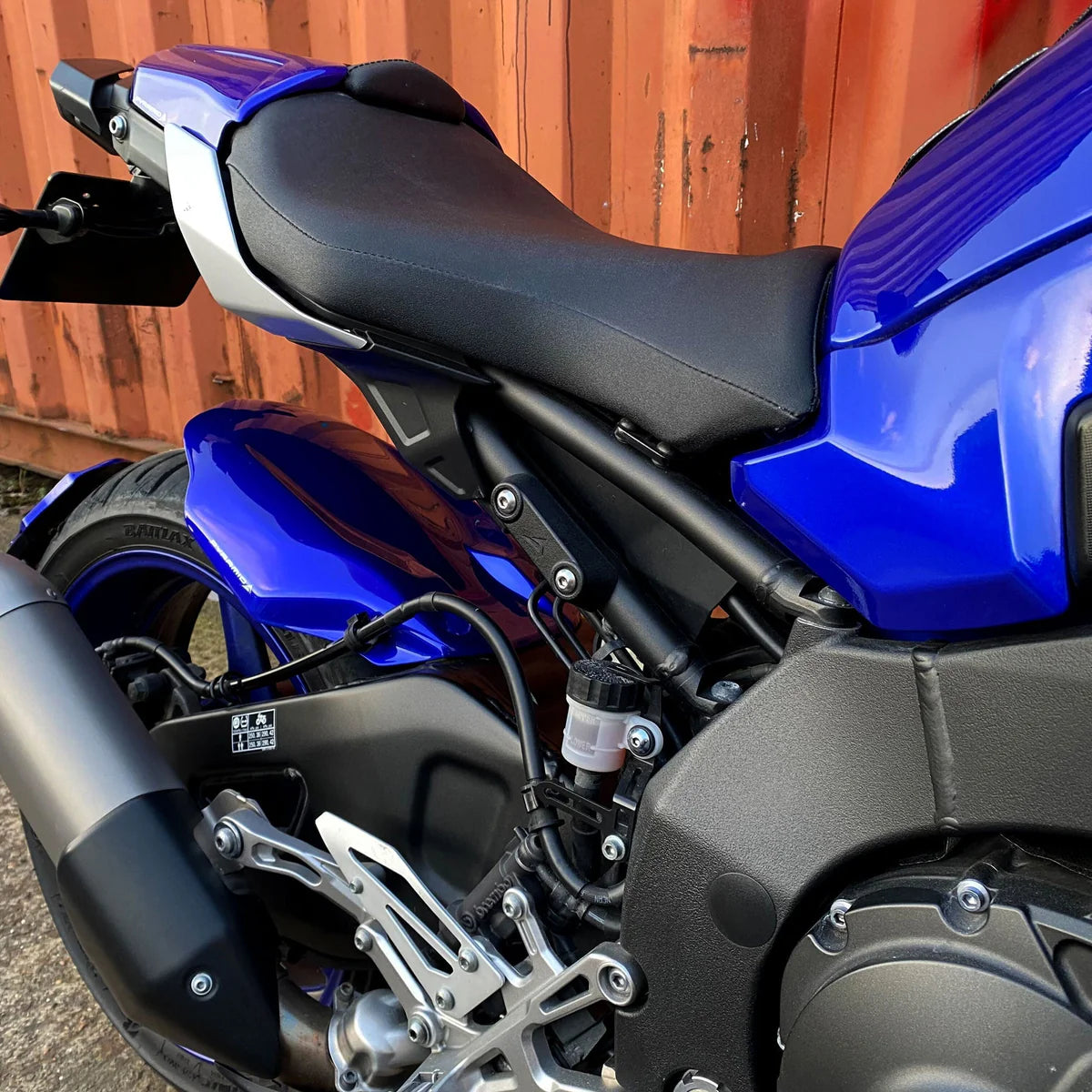 Pyramid Rear Peg Delete Kit | Matte Black | Yamaha MT-10 2016>Current - Pyramid Motorcycle Accessories