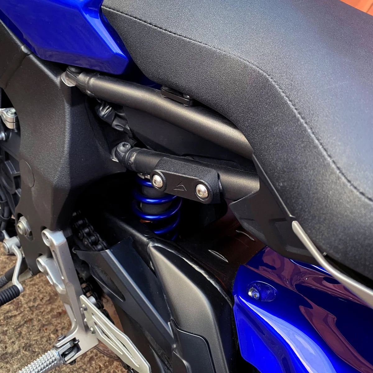 Pyramid Rear Peg Delete Kit | Matte Black | Yamaha MT-10 2016>Current - Pyramid Motorcycle Accessories
