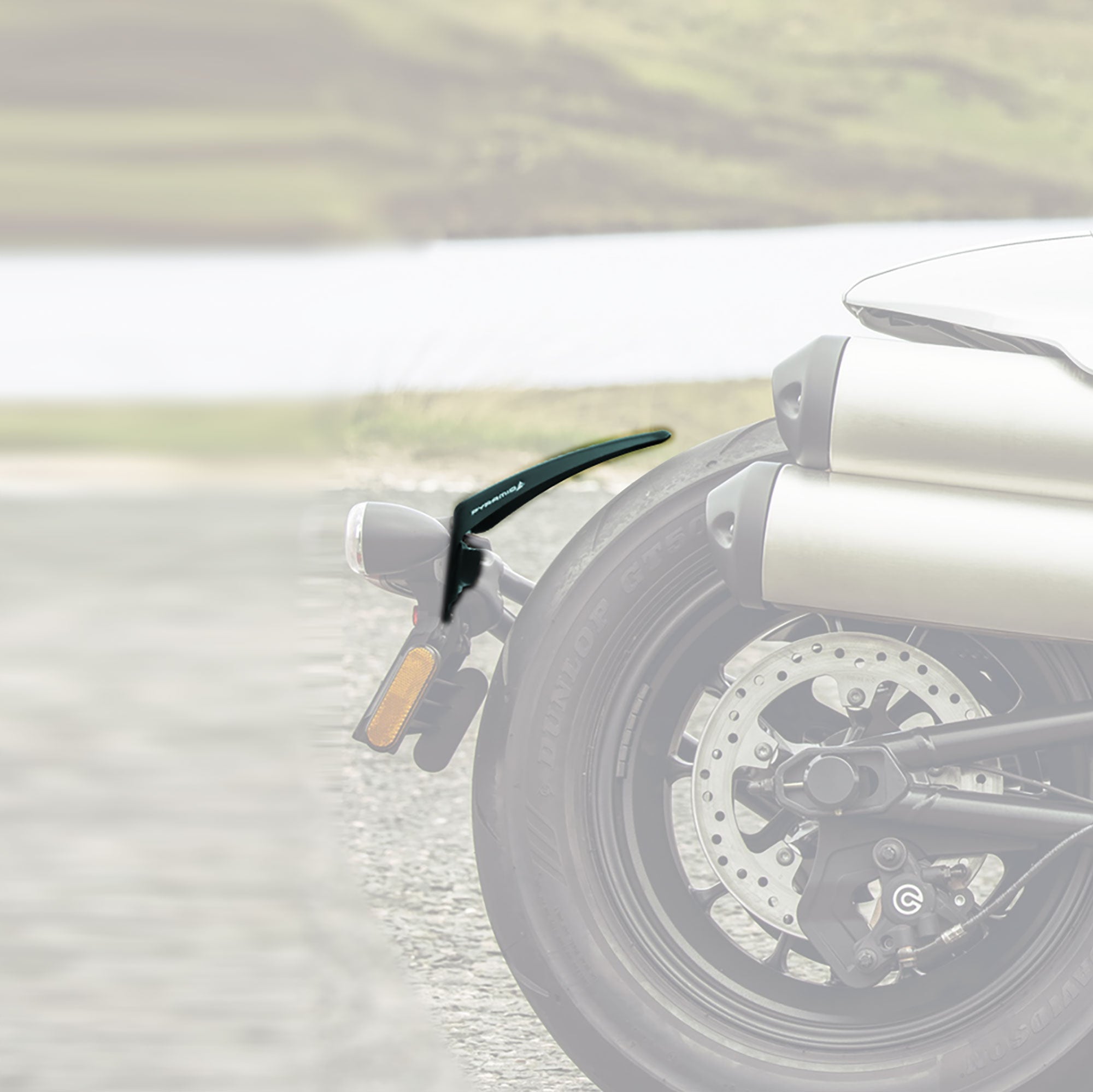 Pyramid Rear Splash Protector | Matte Black | Harley Davidson Sportster S (RH1250S) 2021> - Shop name