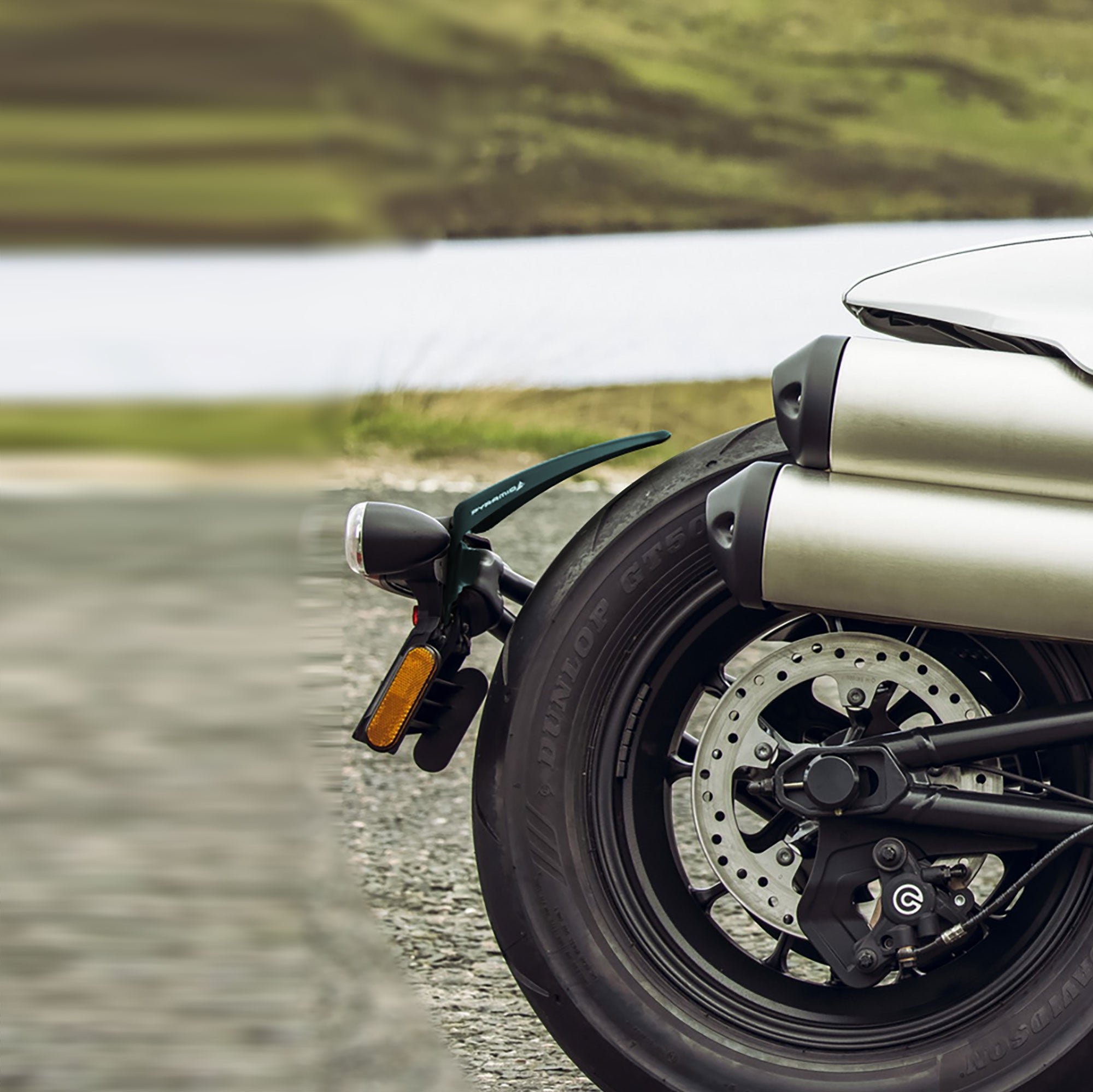 Pyramid Rear Splash Protector | Matte Black | Harley Davidson Sportster S (RH1250S) 2021> - Shop name