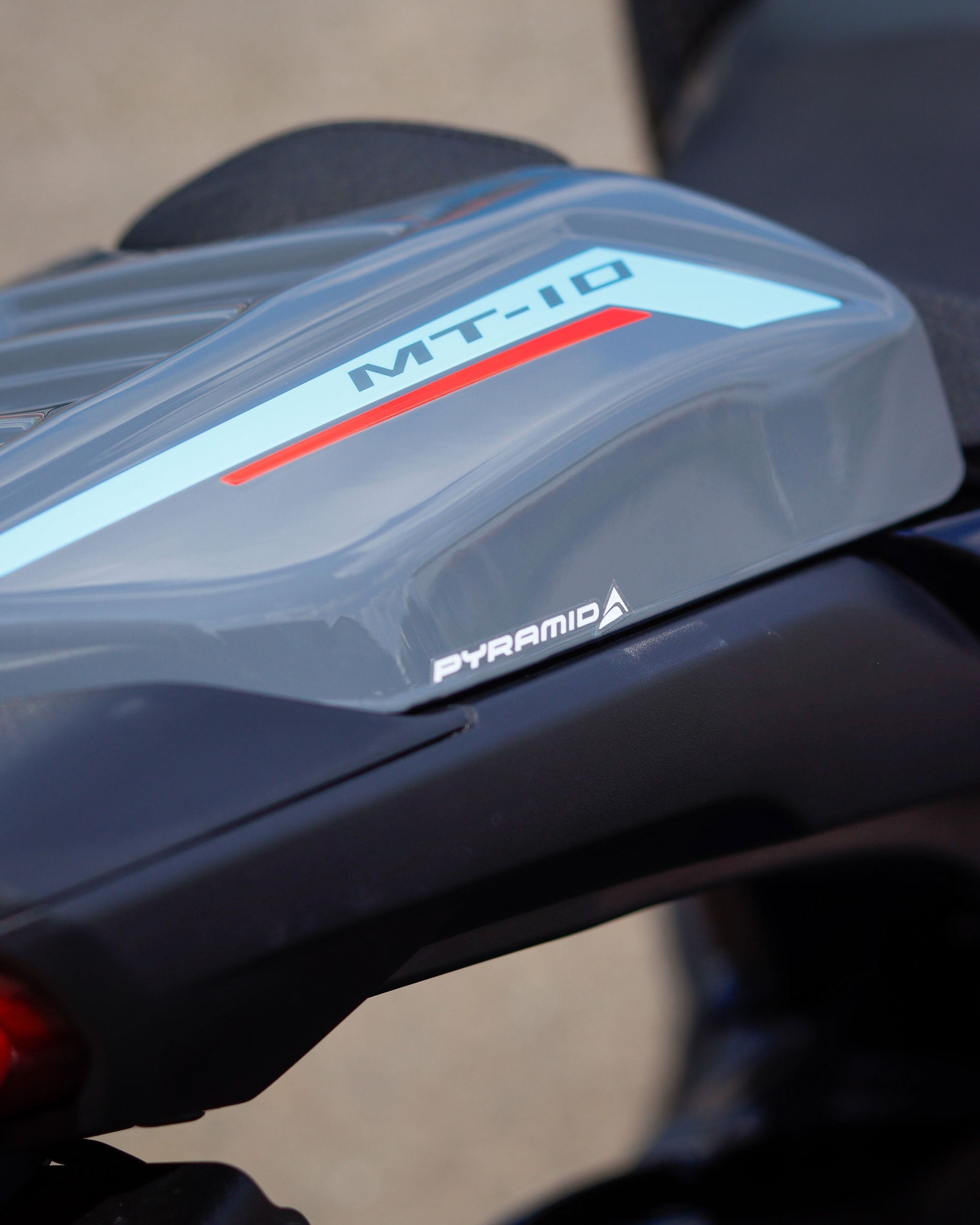 Pyramid Seat Cowl | Cyan Storm Colours | Yamaha MT-10 2022>Current - Shop name