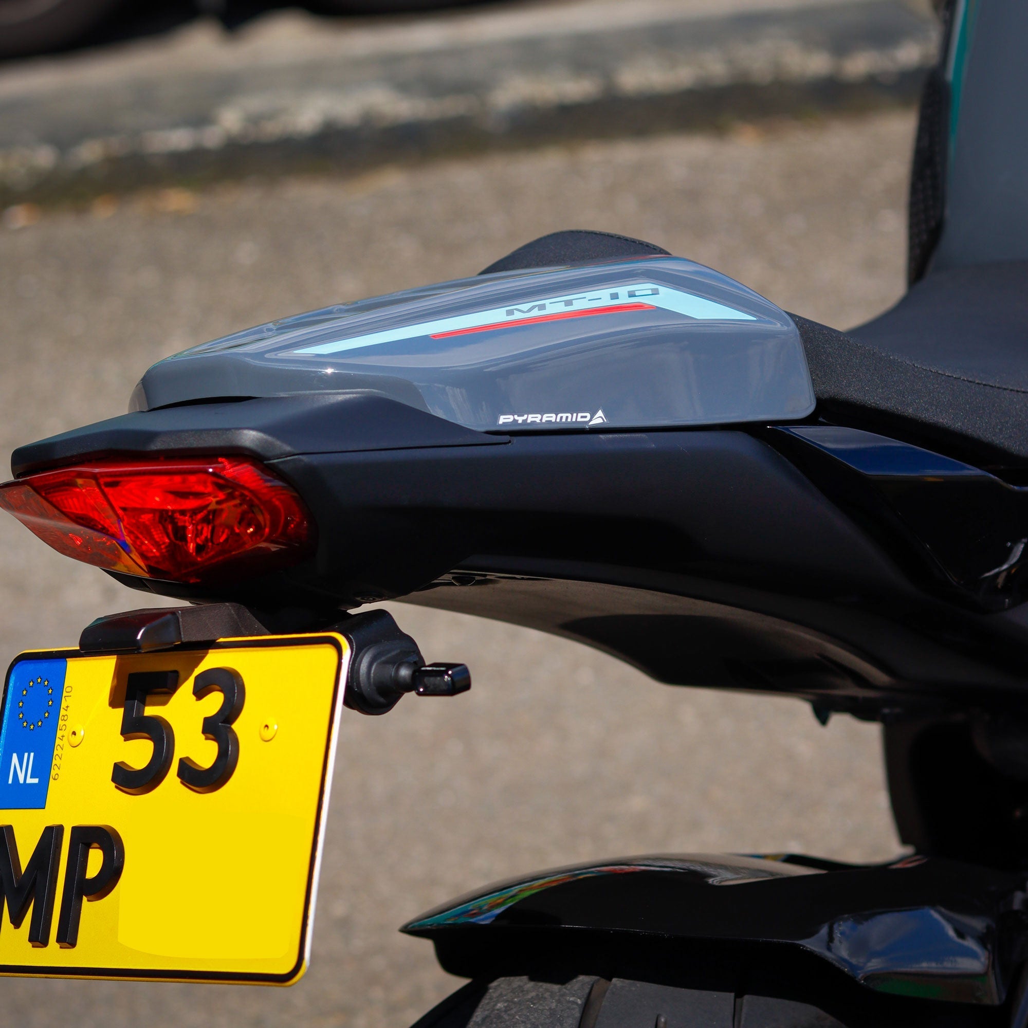 Pyramid Seat Cowl | Cyan Storm Colours | Yamaha MT-10 2022>Current - Shop name